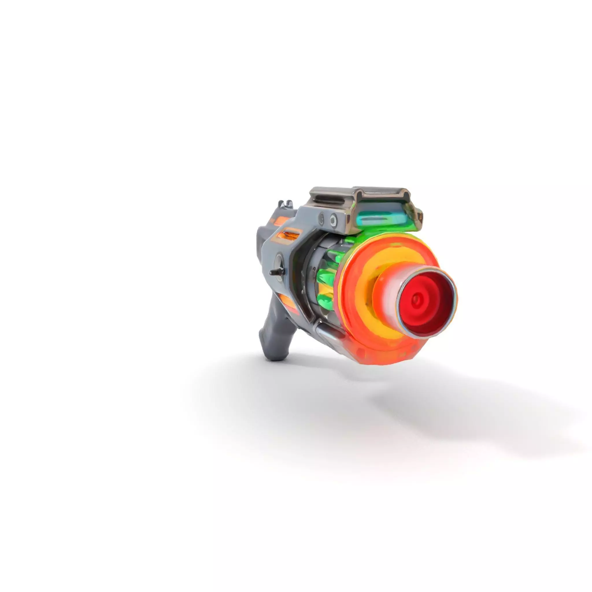 Neon Blaster Gun model pack Low-poly 3D model_5