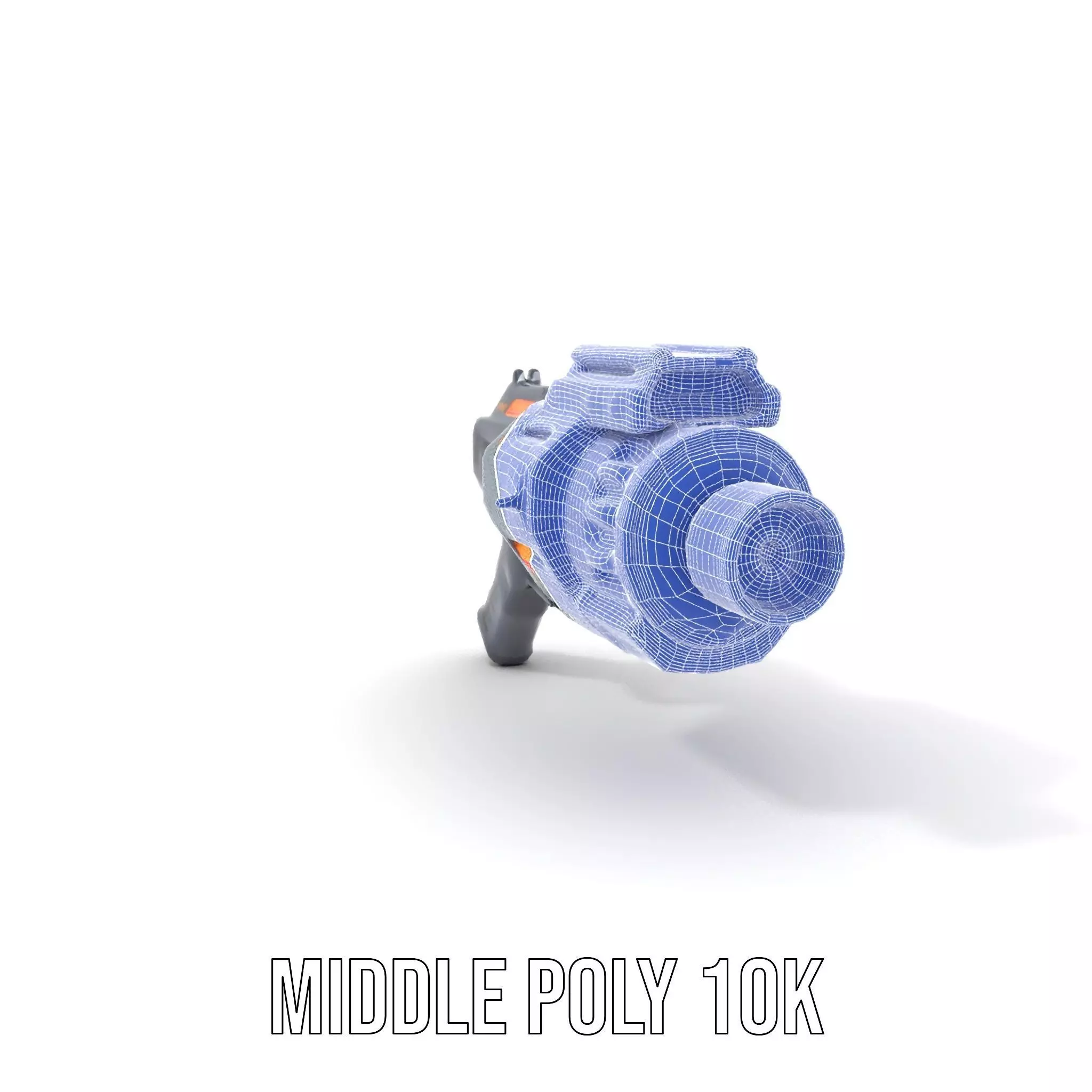 Neon Blaster Gun model pack Low-poly 3D model_11