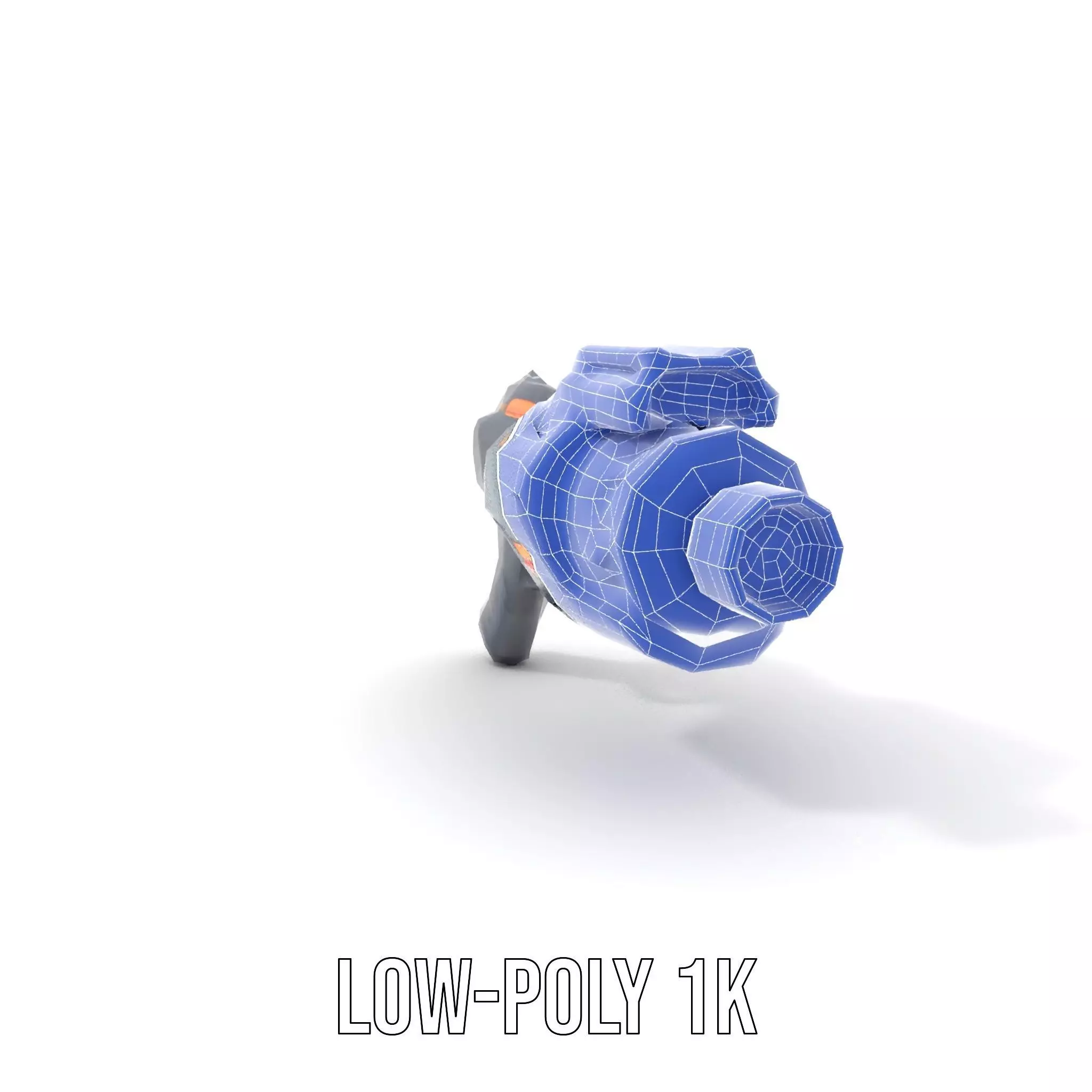 Neon Blaster Gun model pack Low-poly 3D model_22