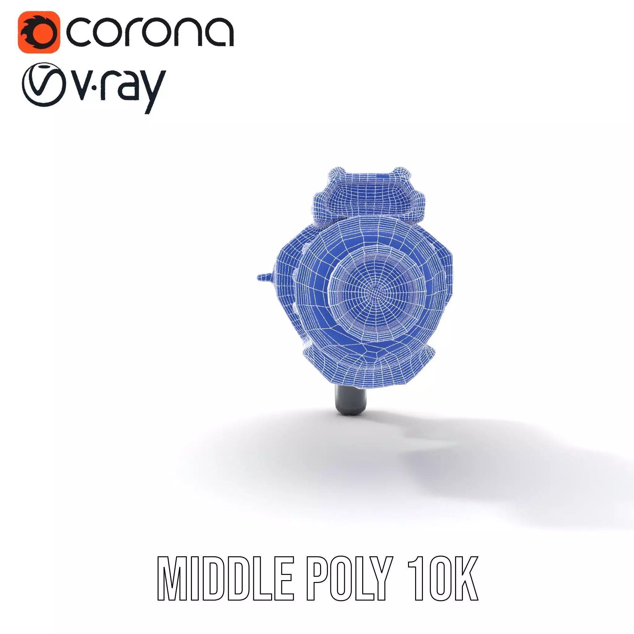 Neon Blaster Gun model pack Low-poly 3D model_26