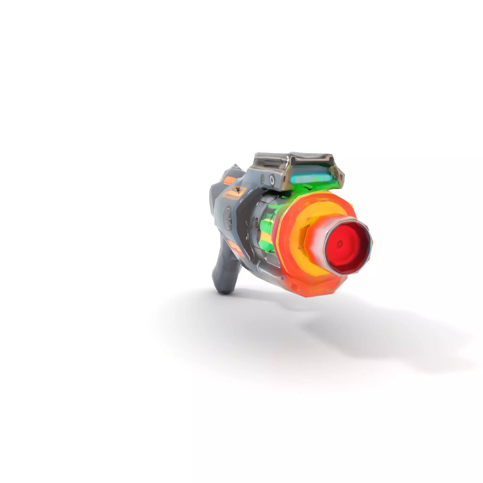 Neon Blaster Gun model pack Low-poly 3D model_9
