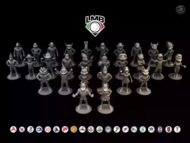 Miniaturas - LMB Team Mascots 3D print model