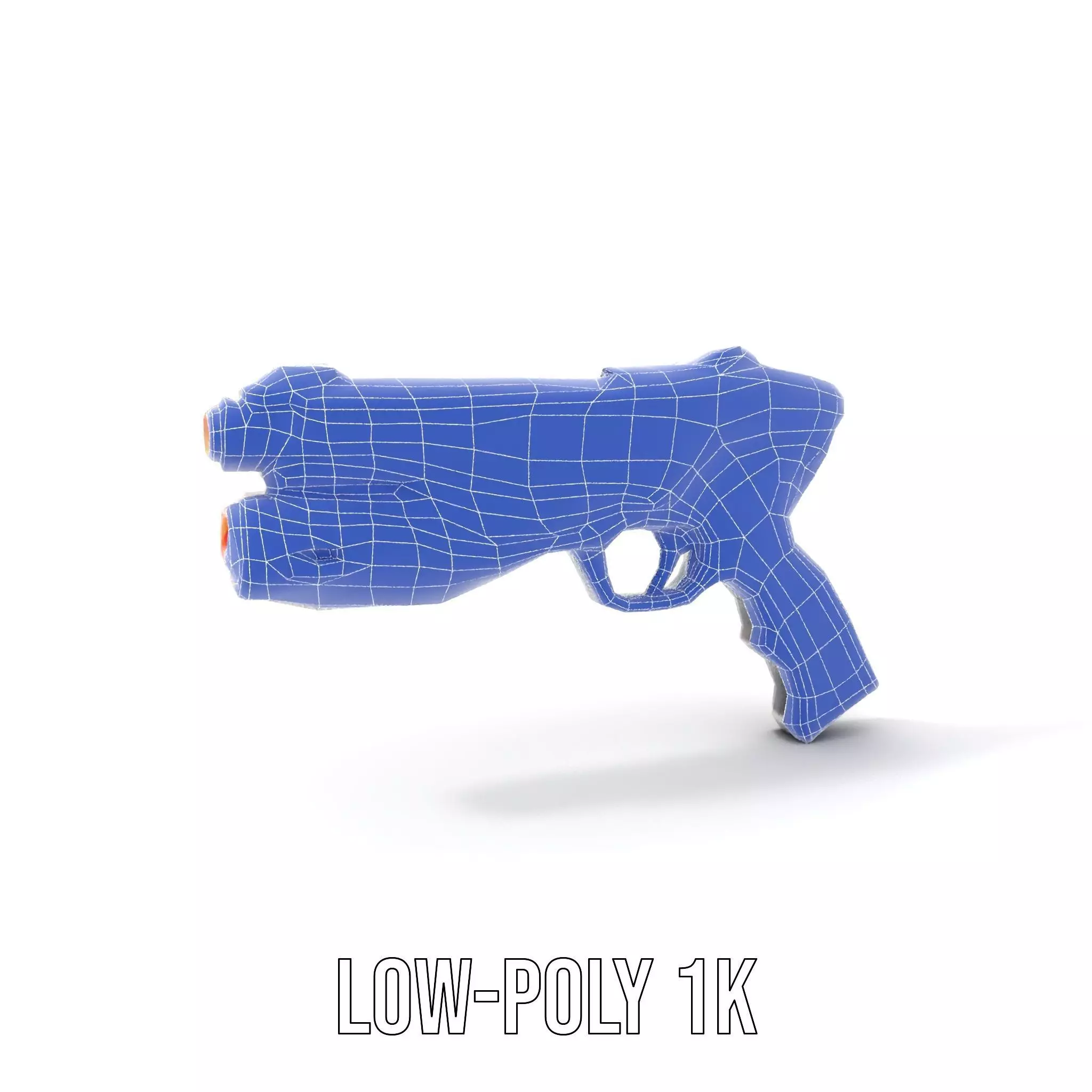Futuristic SciFi Pistol model pack Low-poly 3D model_31