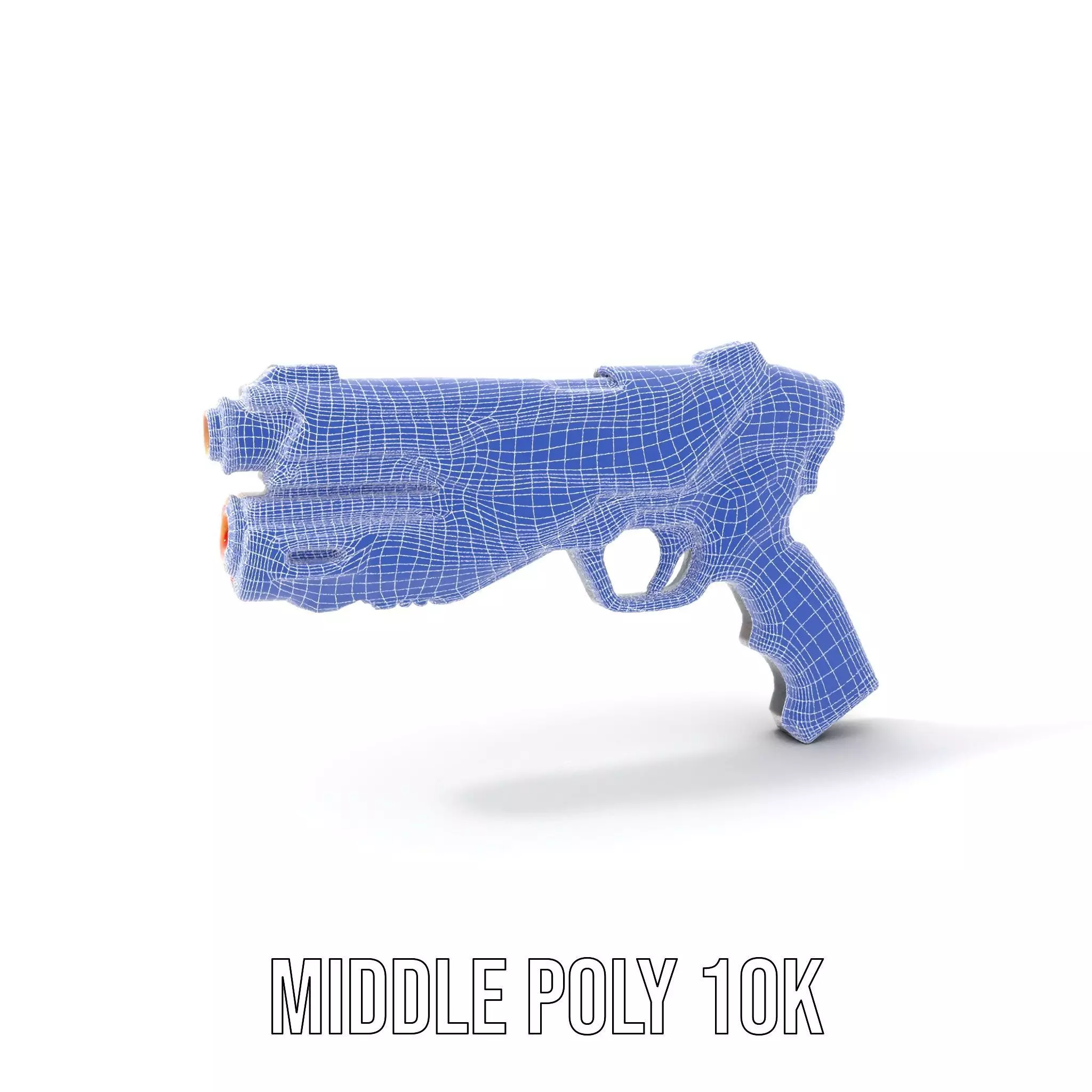 Futuristic SciFi Pistol model pack Low-poly 3D model_18