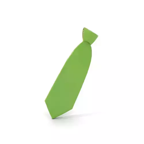 Green Silk Necktie model pack