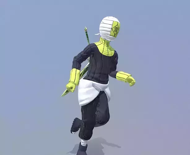 FEMALE HOLLOW Double Sword Attack MMOPRG 3D model FEMALE HOLLOW Double Sword Attack MMOPRG 3D model