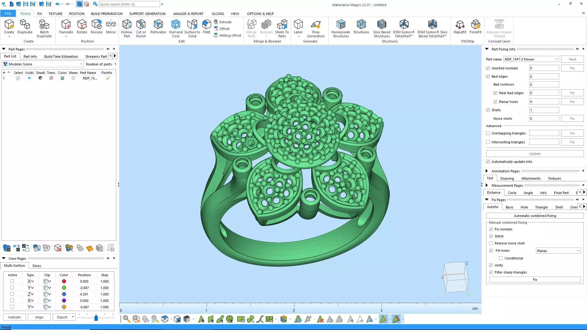 DIAMOND FLOWER RING 3D print model_12
