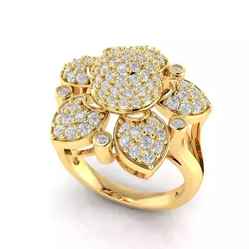 DIAMOND FLOWER RING