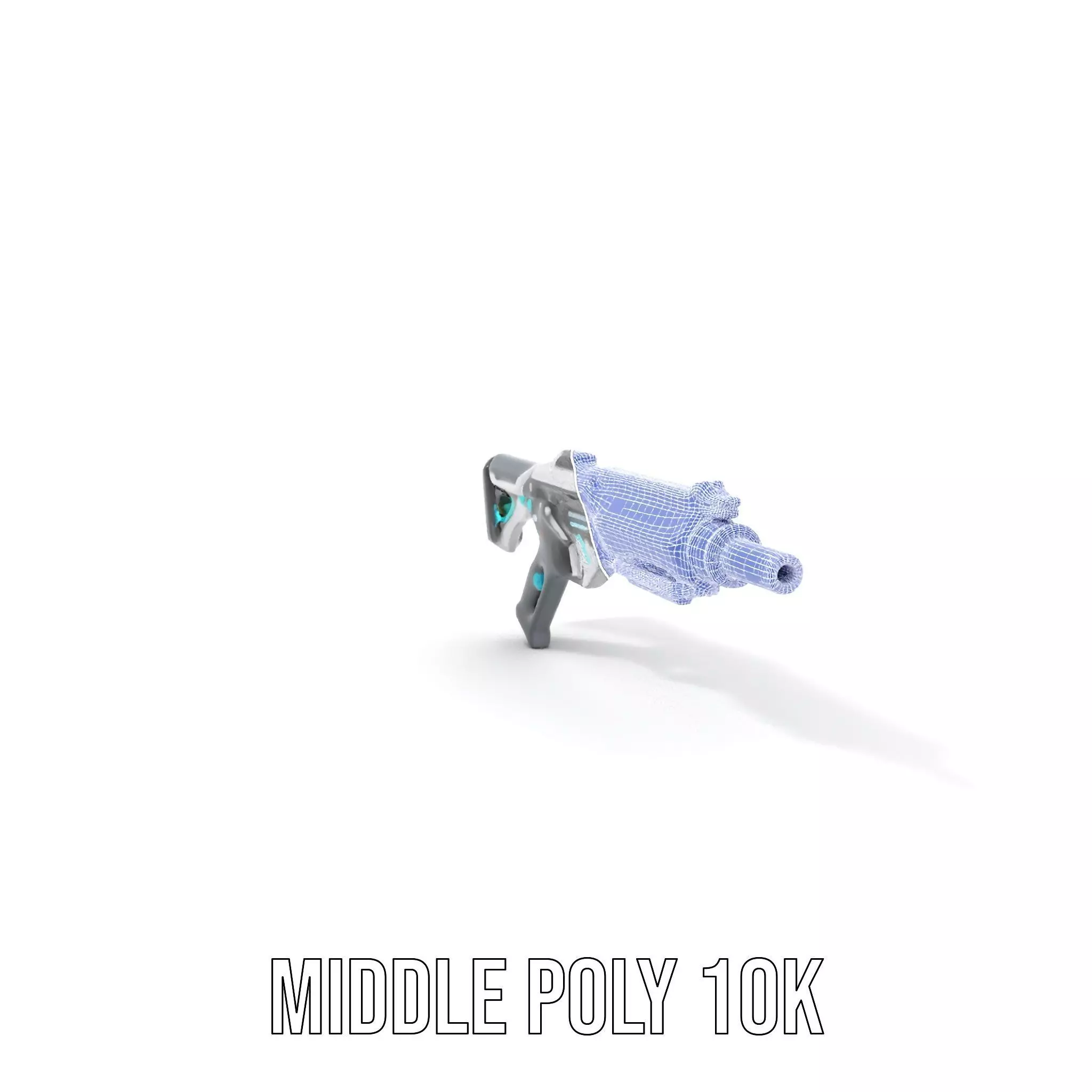 Futuristic Assault Rifle model pack Low-poly 3D model_21