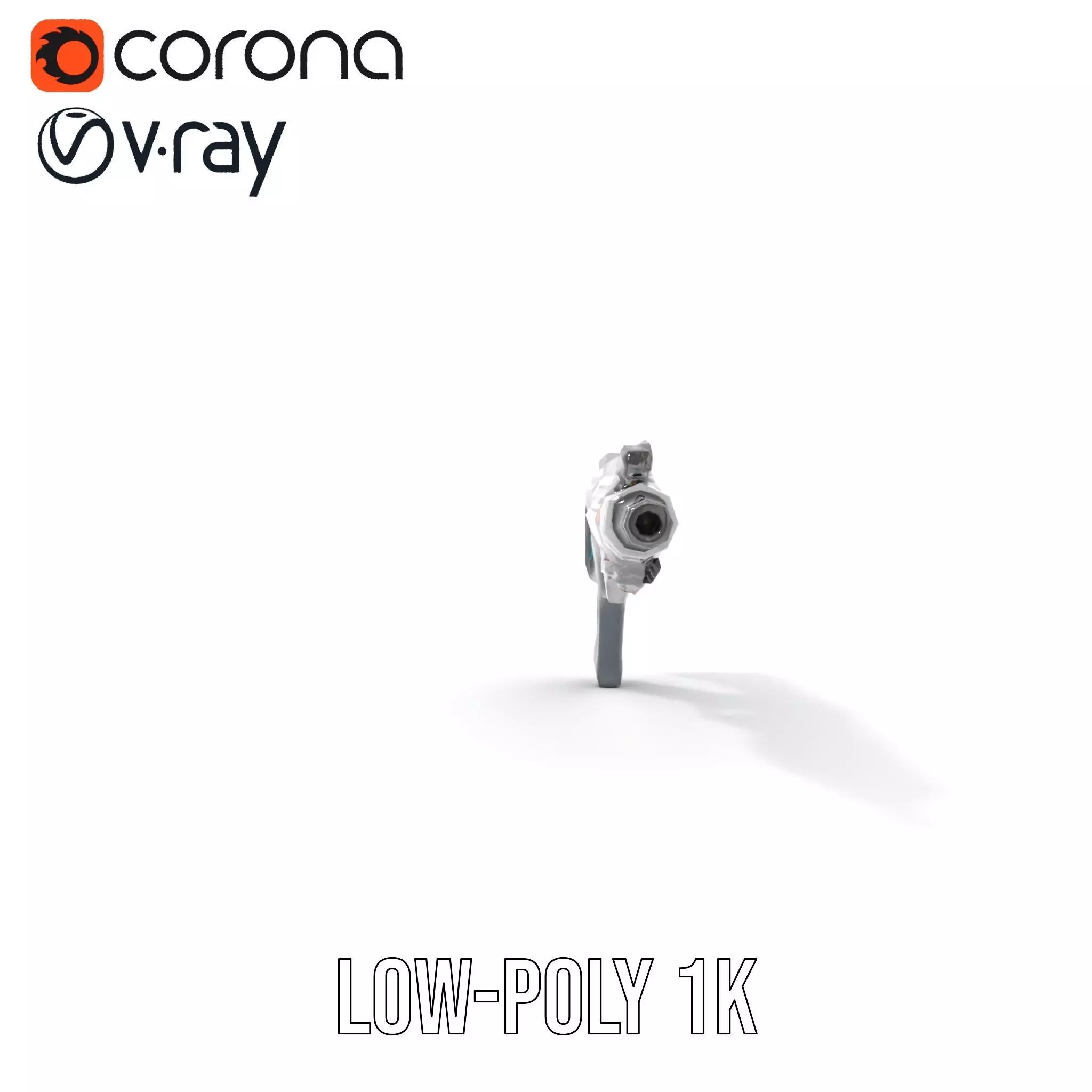 Futuristic Assault Rifle model pack Low-poly 3D model_19