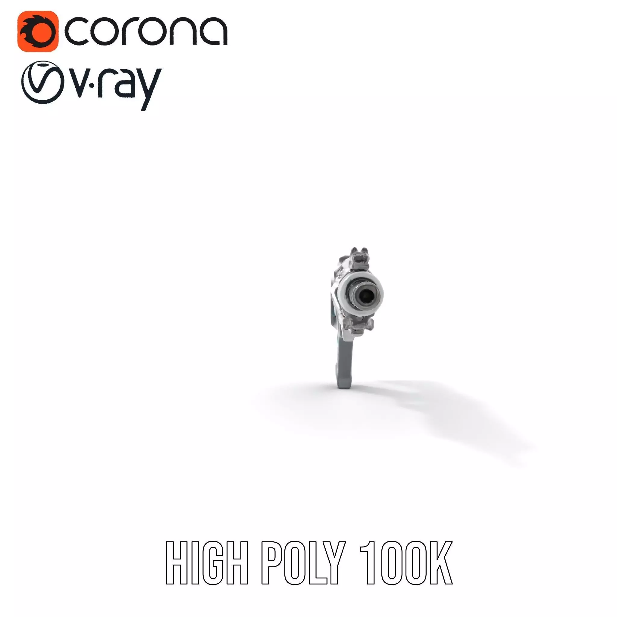 Futuristic Assault Rifle model pack Low-poly 3D model_26