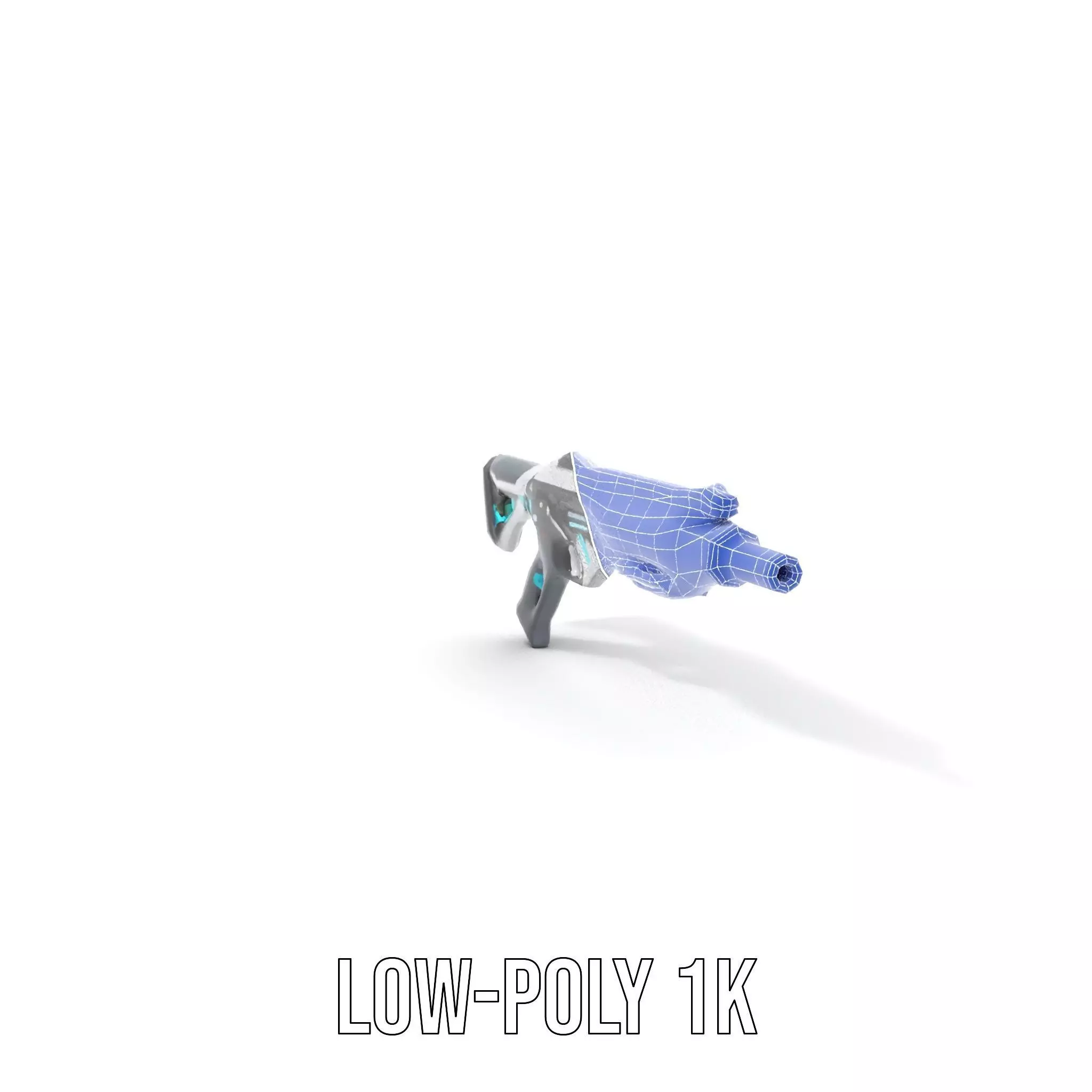 Futuristic Assault Rifle model pack Low-poly 3D model_16