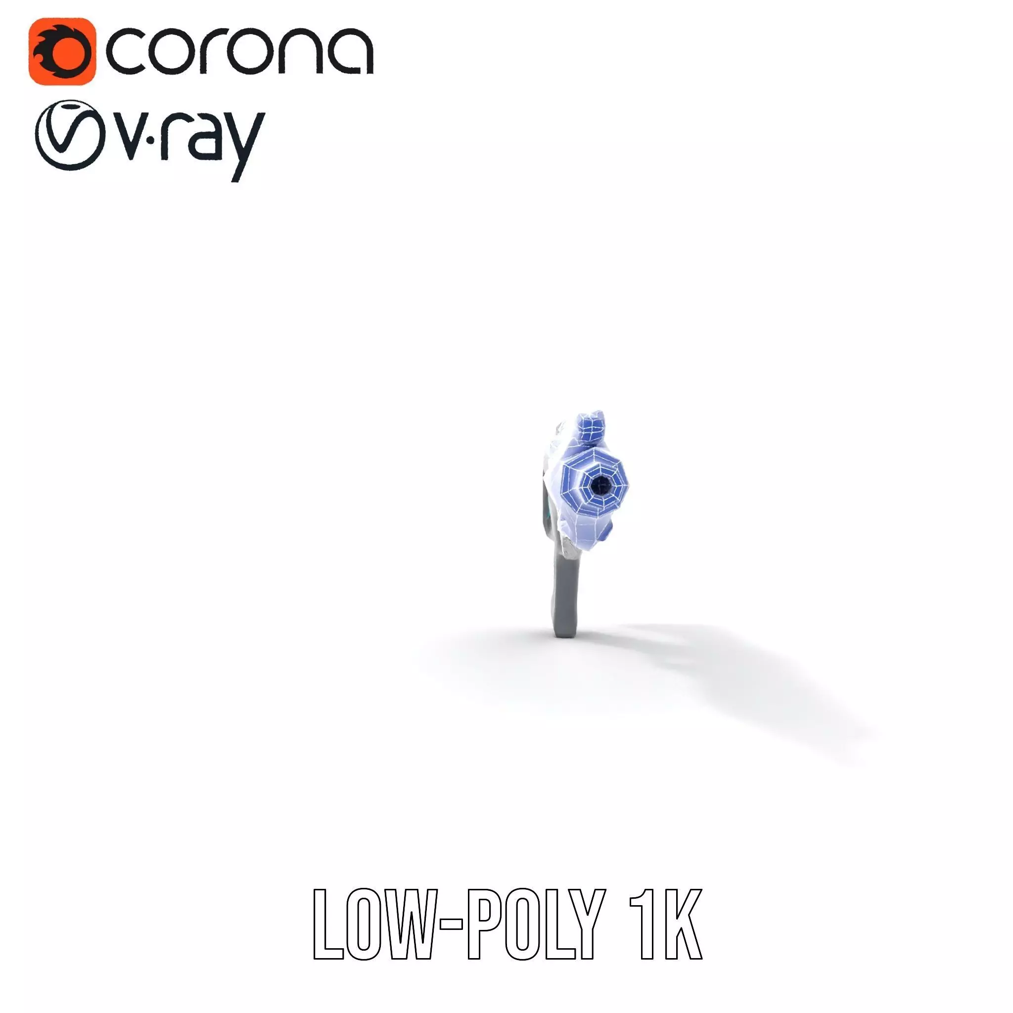 Futuristic Assault Rifle model pack Low-poly 3D model_22