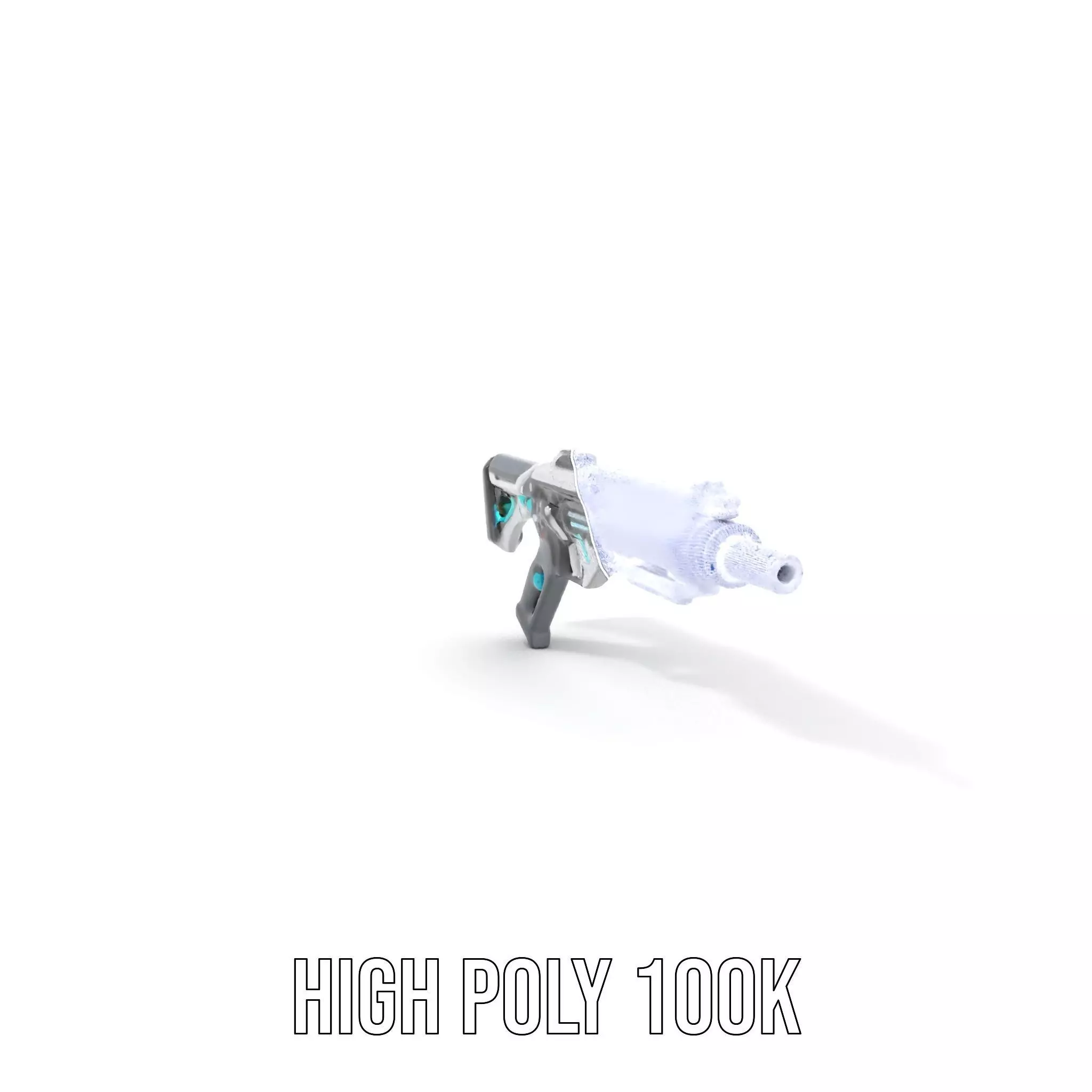 Futuristic Assault Rifle model pack Low-poly 3D model_4