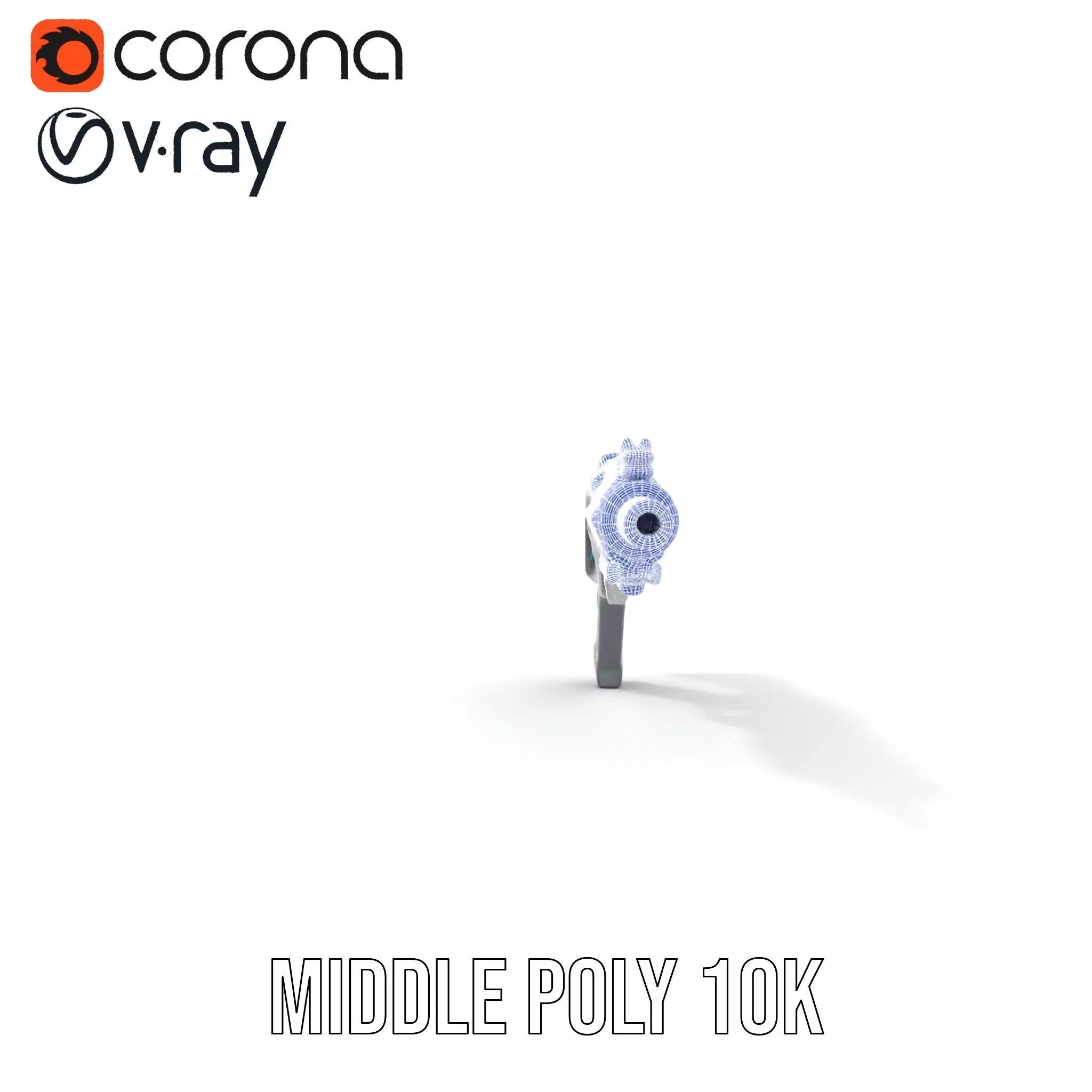 Futuristic Assault Rifle model pack Low-poly 3D model_24