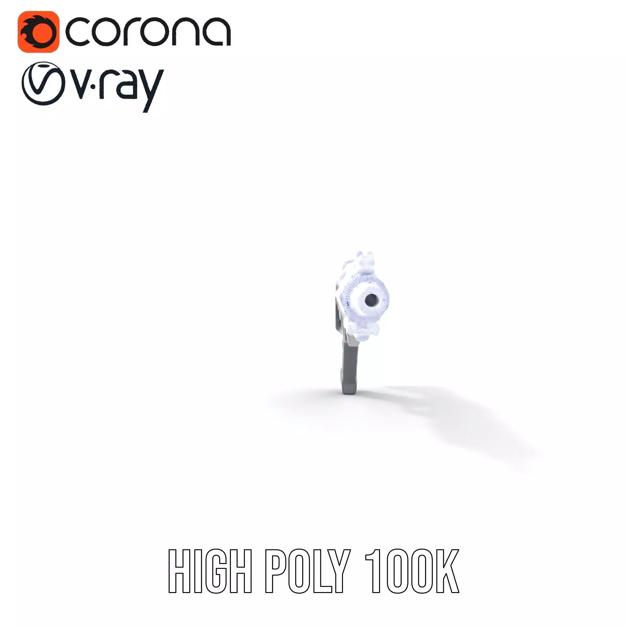 Futuristic Assault Rifle model pack Low-poly 3D model_34