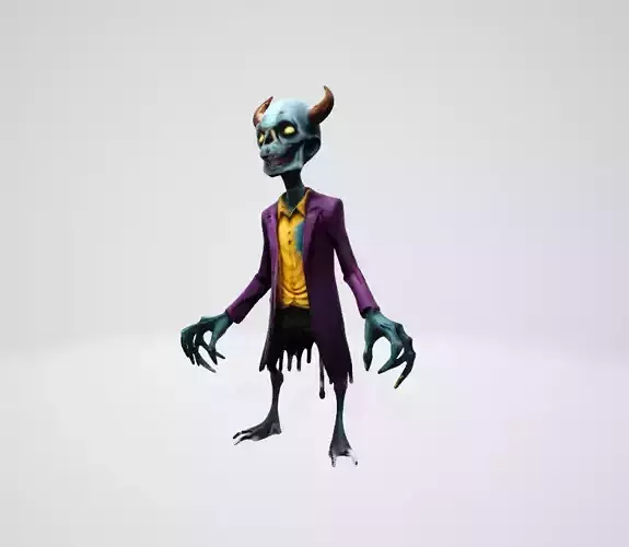 Stylized Demon Zombie 3D Character 