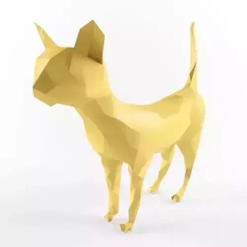 Low Poly Cat Kitten Cats Mammal Kitty