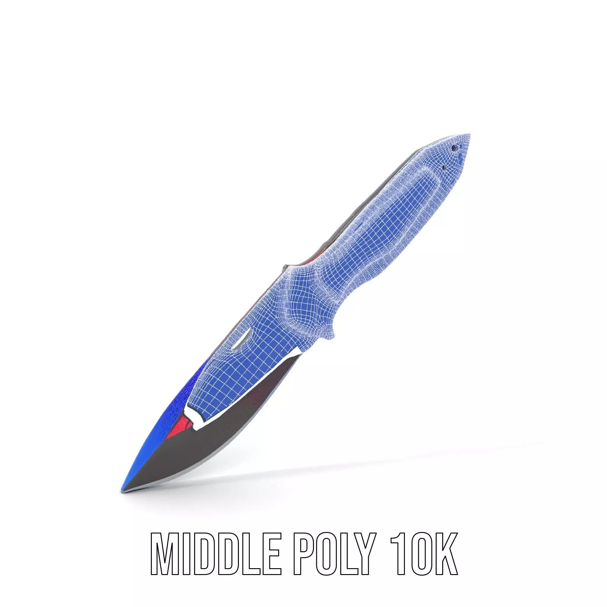 Neon Tactical Knife model pack Low-poly 3D model_13