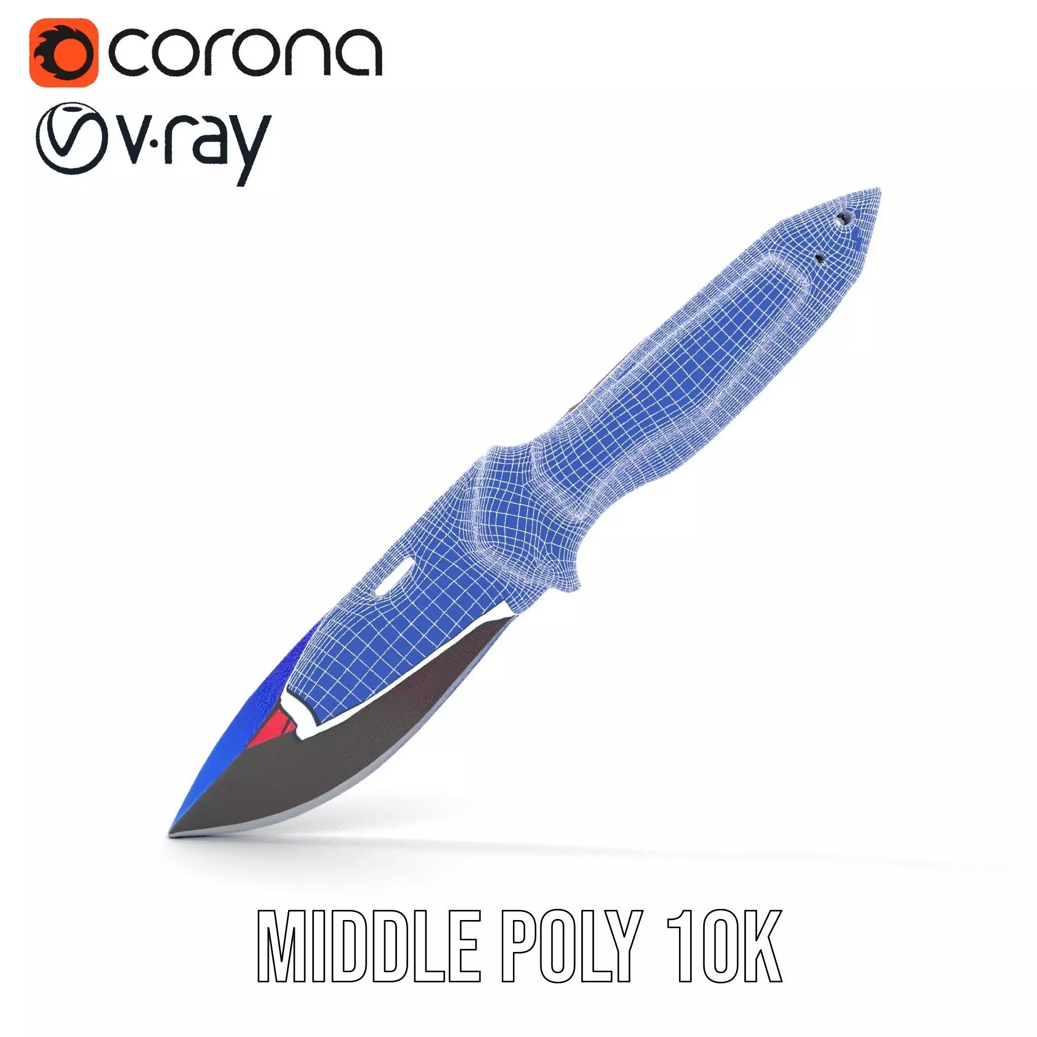 Neon Tactical Knife model pack Low-poly 3D model_27