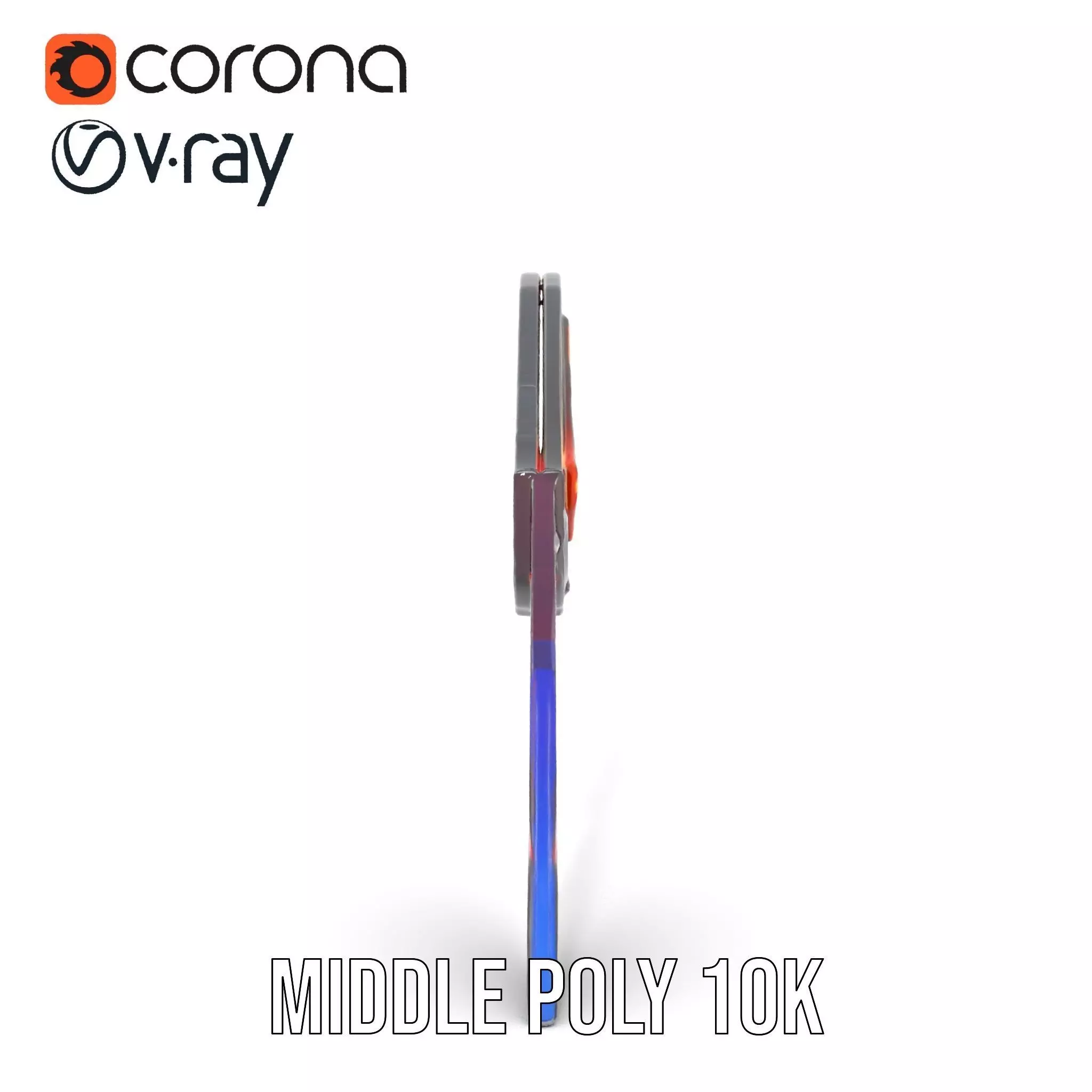 Neon Tactical Knife model pack Low-poly 3D model_25