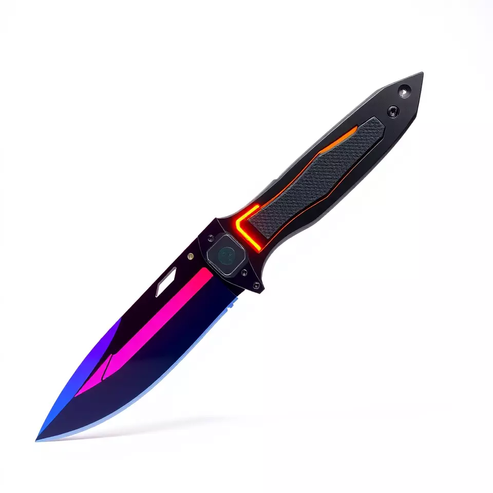 Neon Tactical Knife model pack Low-poly 3D model_2
