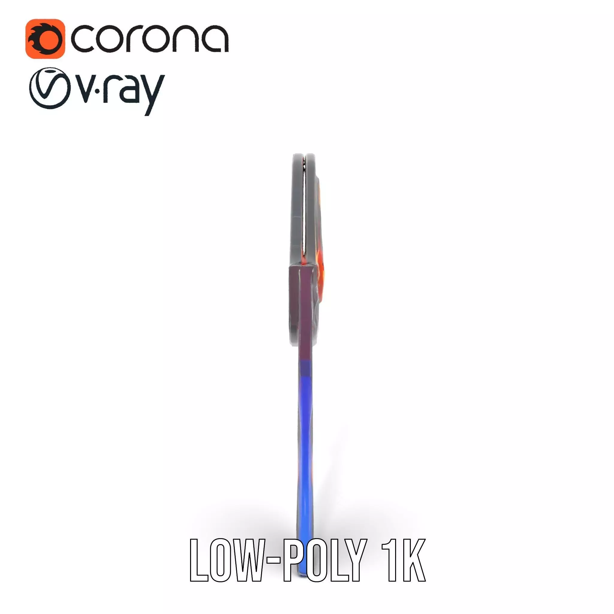 Neon Tactical Knife model pack Low-poly 3D model_12