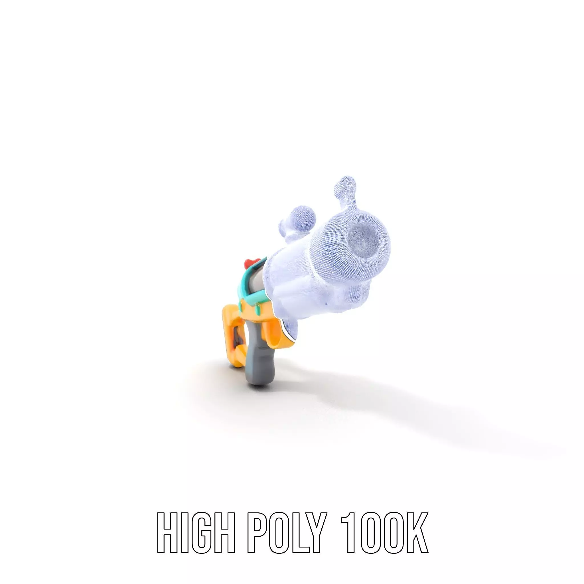 Vibrant Water Blaster model pack Low-poly 3D model_4