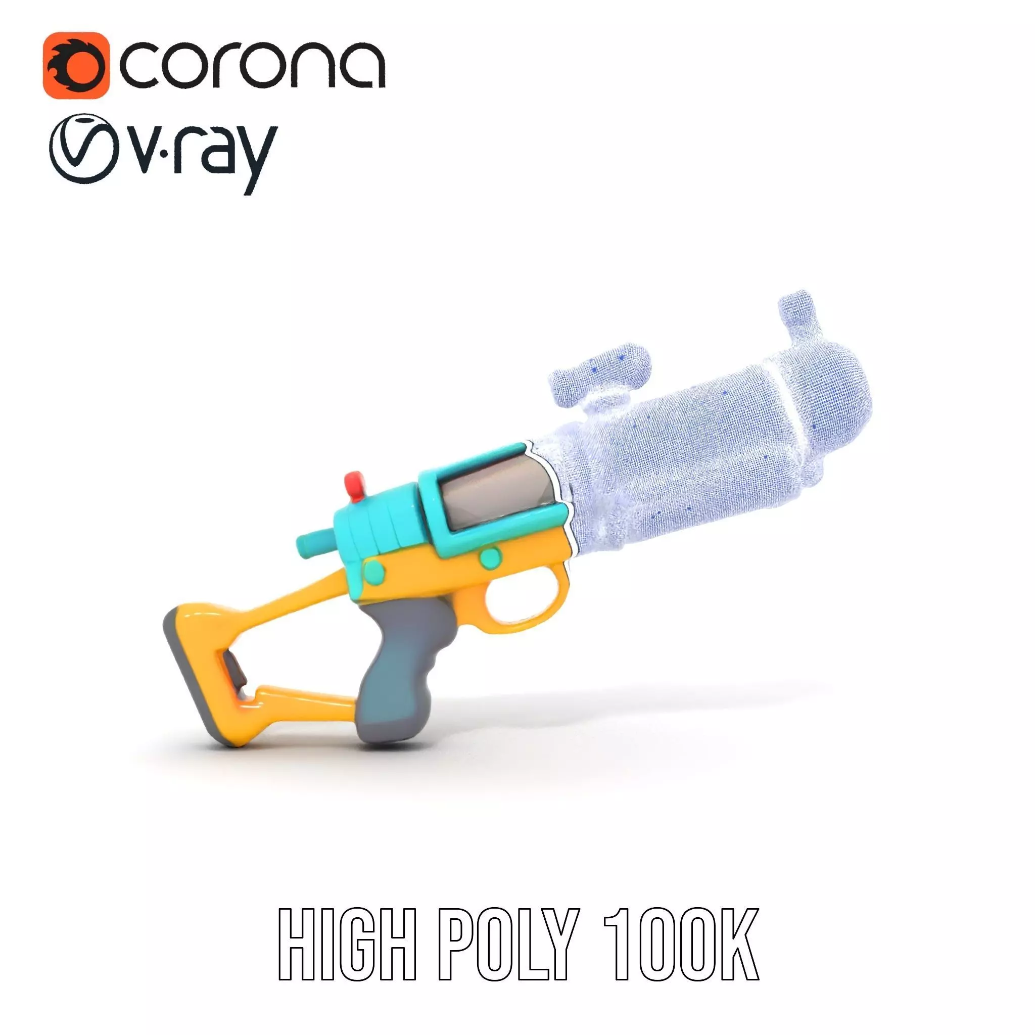 Vibrant Water Blaster model pack Low-poly 3D model_34