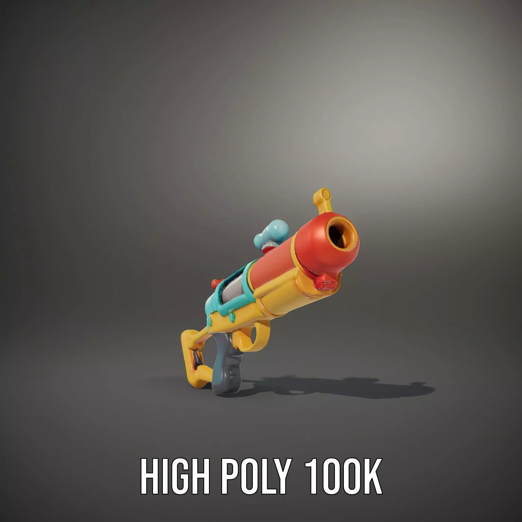 Vibrant Water Blaster model pack Low-poly 3D model_10