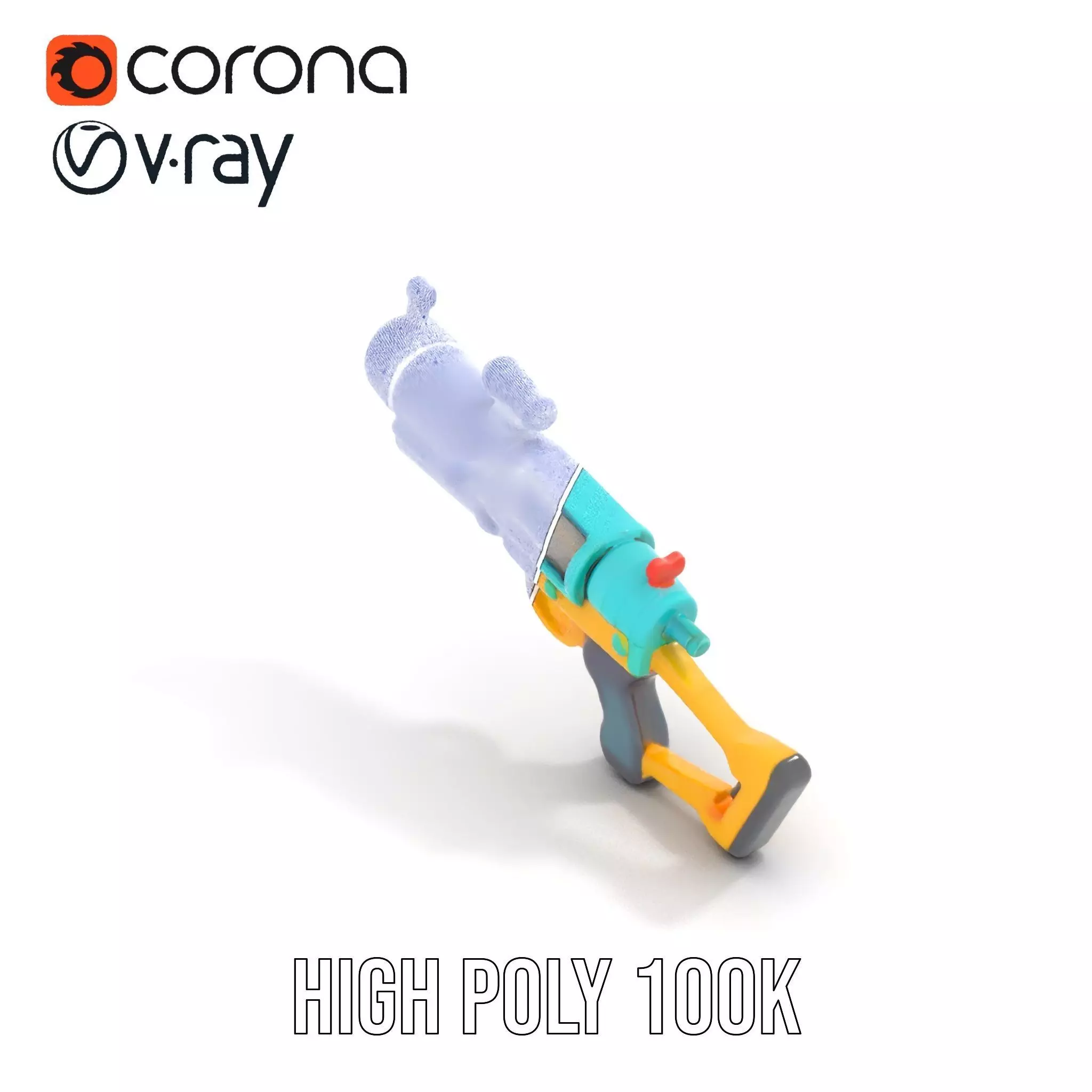 Vibrant Water Blaster model pack Low-poly 3D model_32