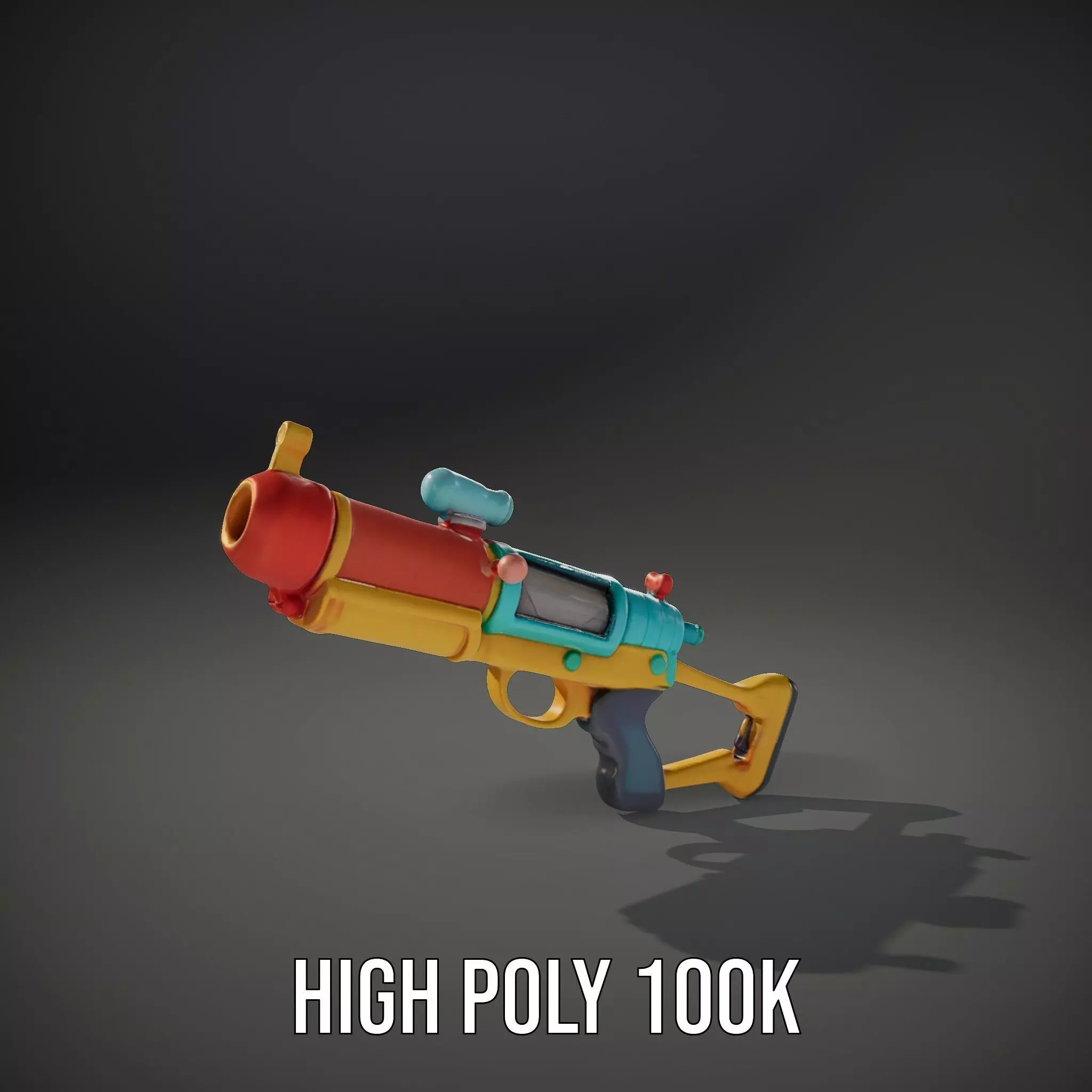 Vibrant Water Blaster model pack Low-poly 3D model_8