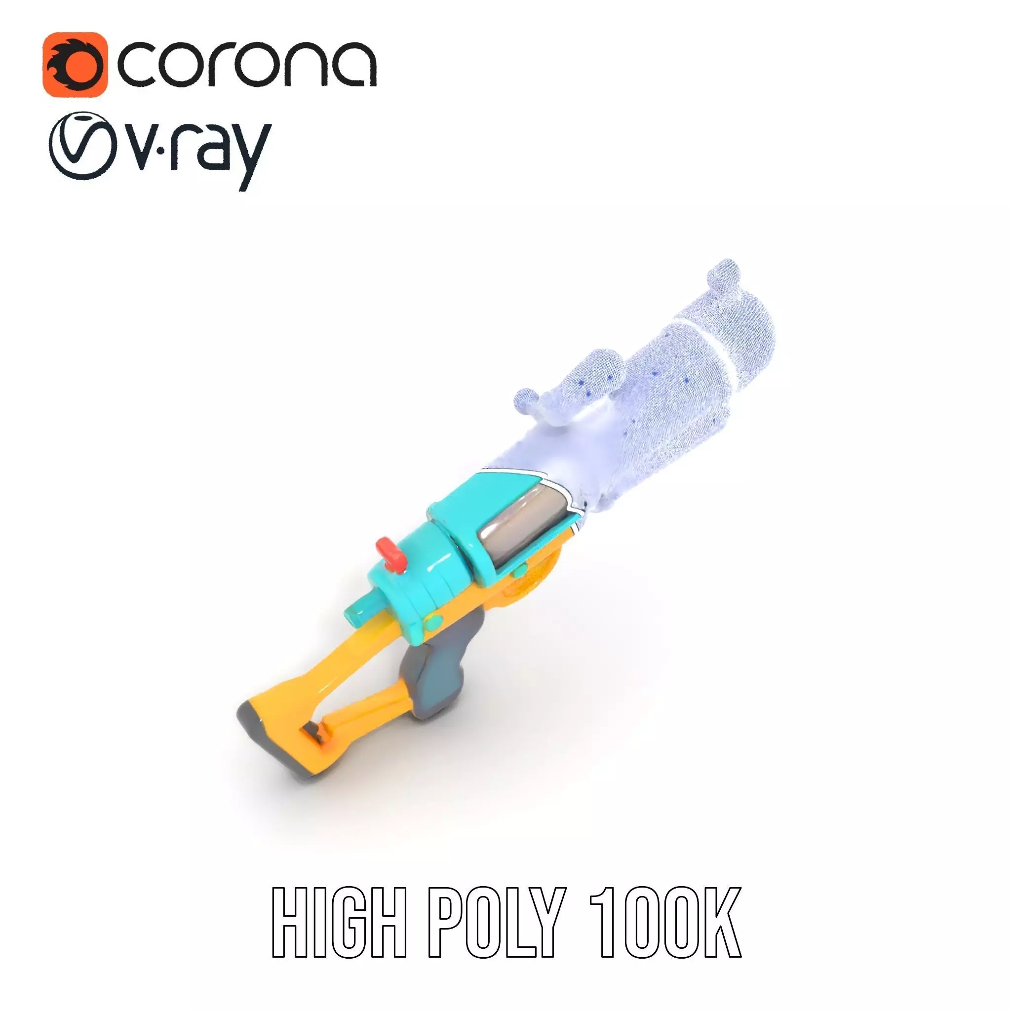 Vibrant Water Blaster model pack Low-poly 3D model_25