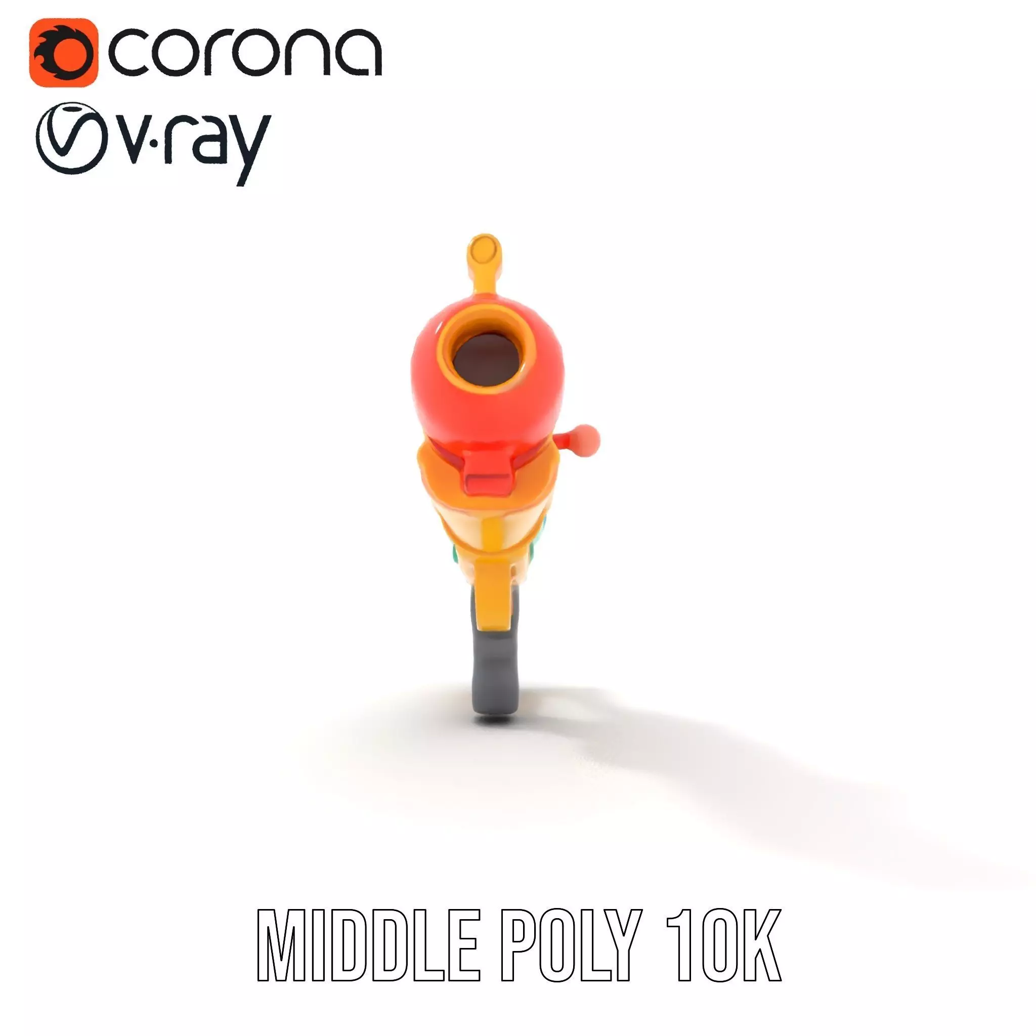 Vibrant Water Blaster model pack Low-poly 3D model_18