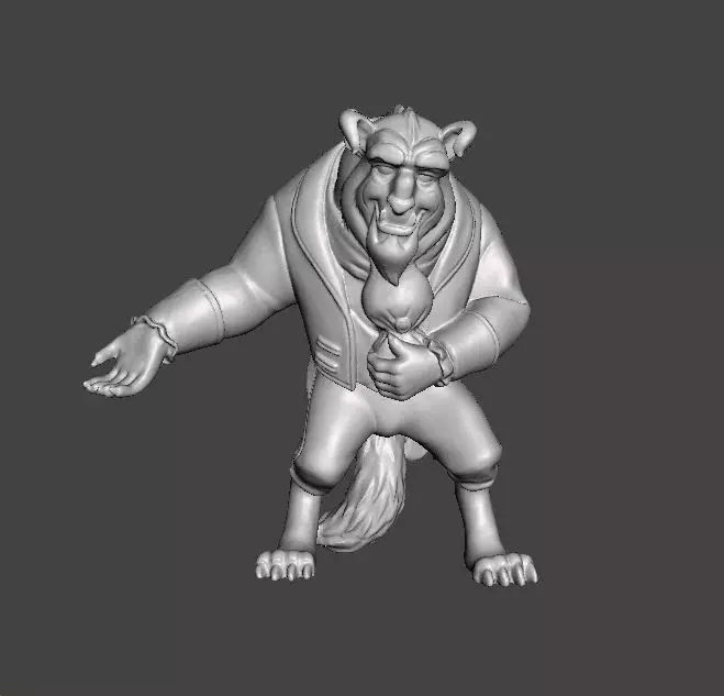 THE BEAST SCULPTURE FIGURE MODEL STATUE TOY ORNAMENT 3D print model