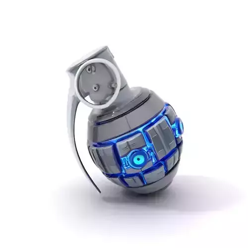 Futuristic Blue Grenade model pack