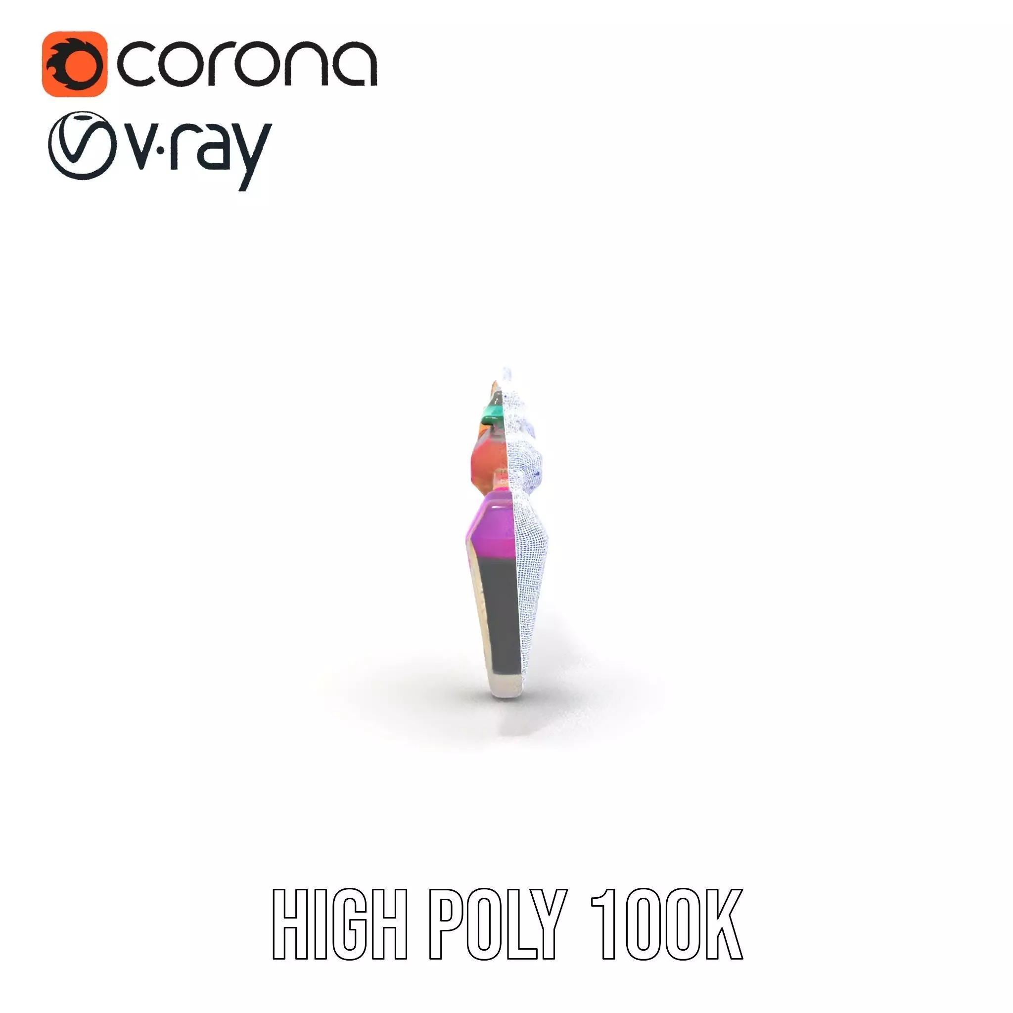 Neon Spectrum Blaster model pack Low-poly 3D model_34