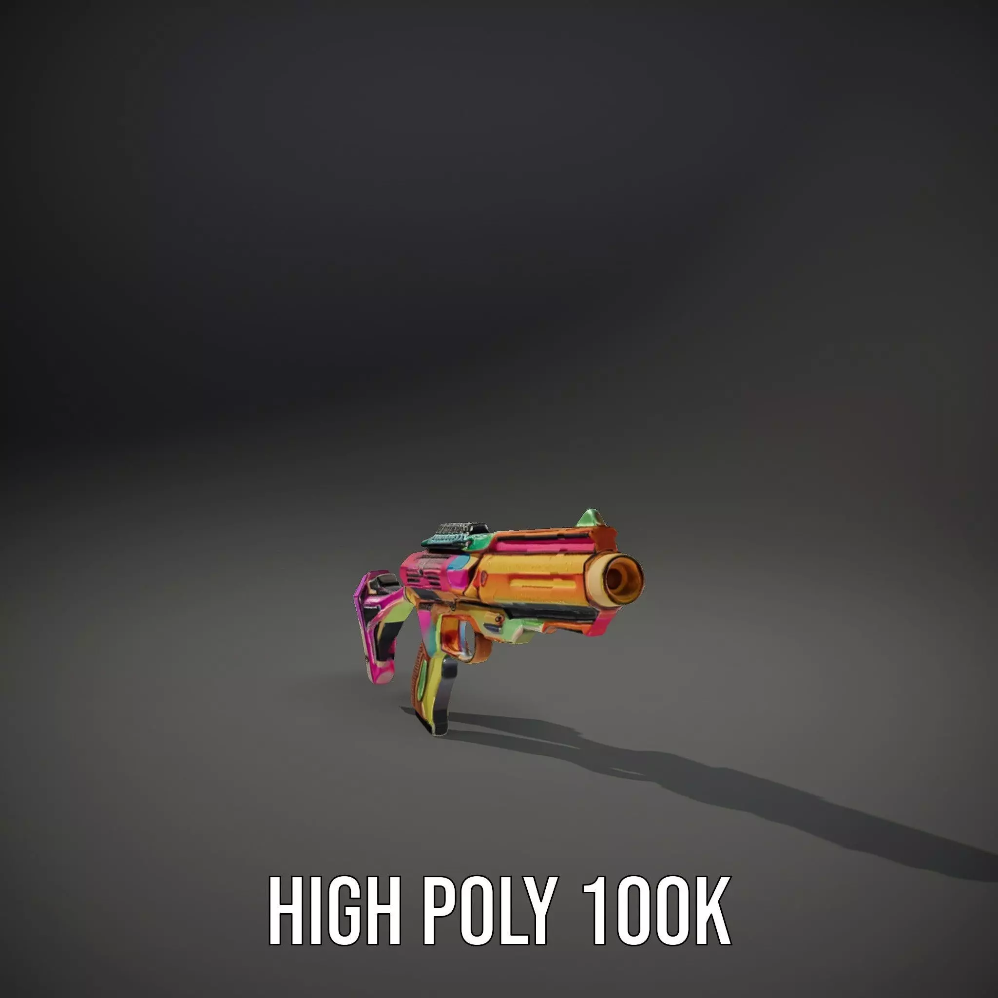 Neon Spectrum Blaster model pack Low-poly 3D model_23