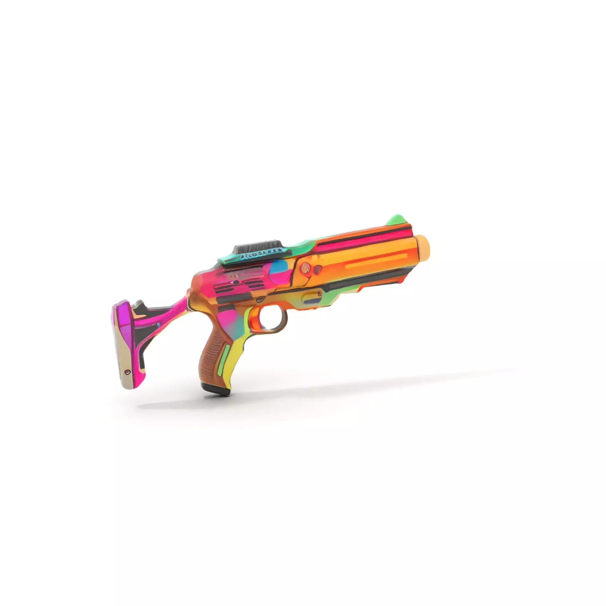 Neon Spectrum Blaster model pack Low-poly 3D model_0