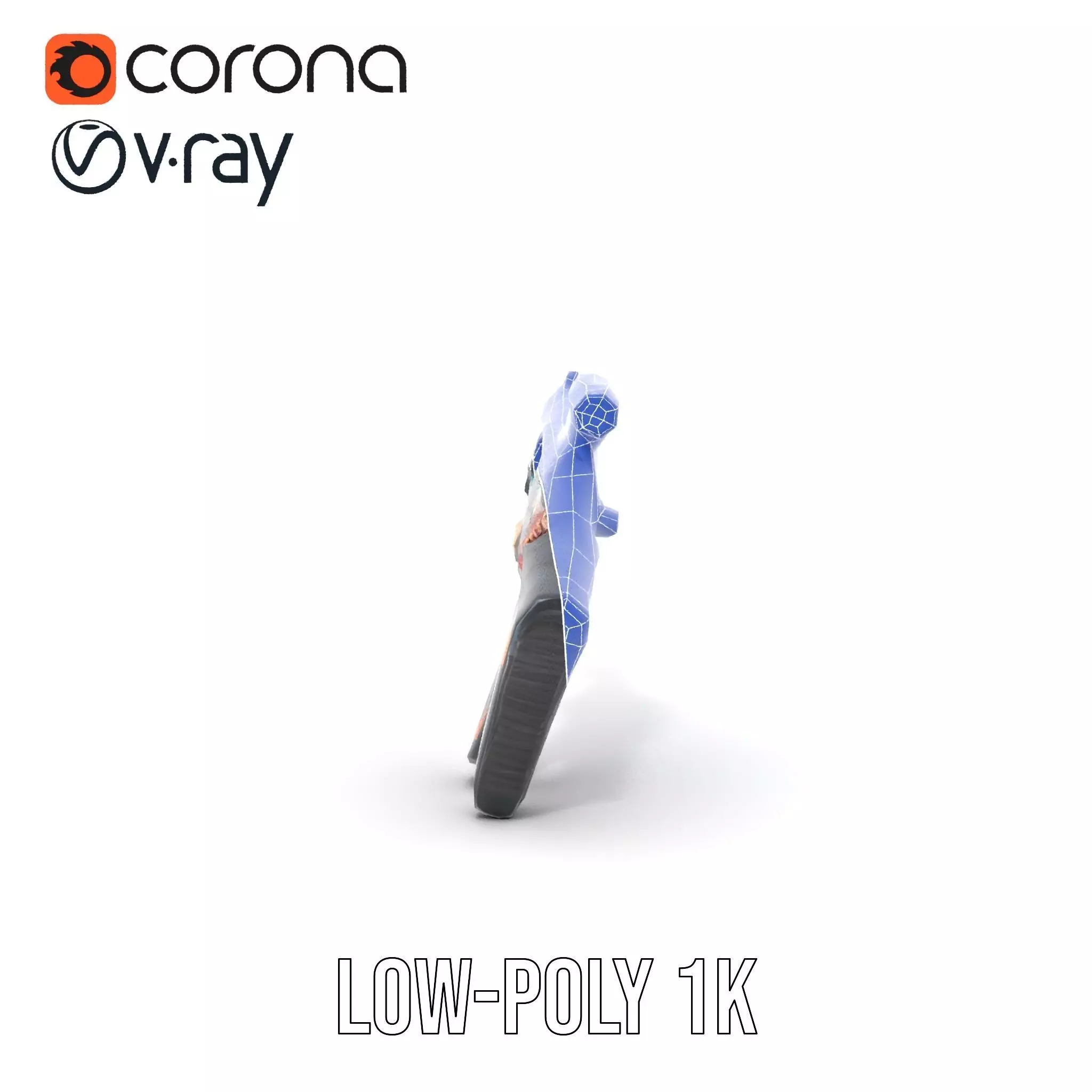 Neon Blaster Rifle model pack Low-poly 3D model_30