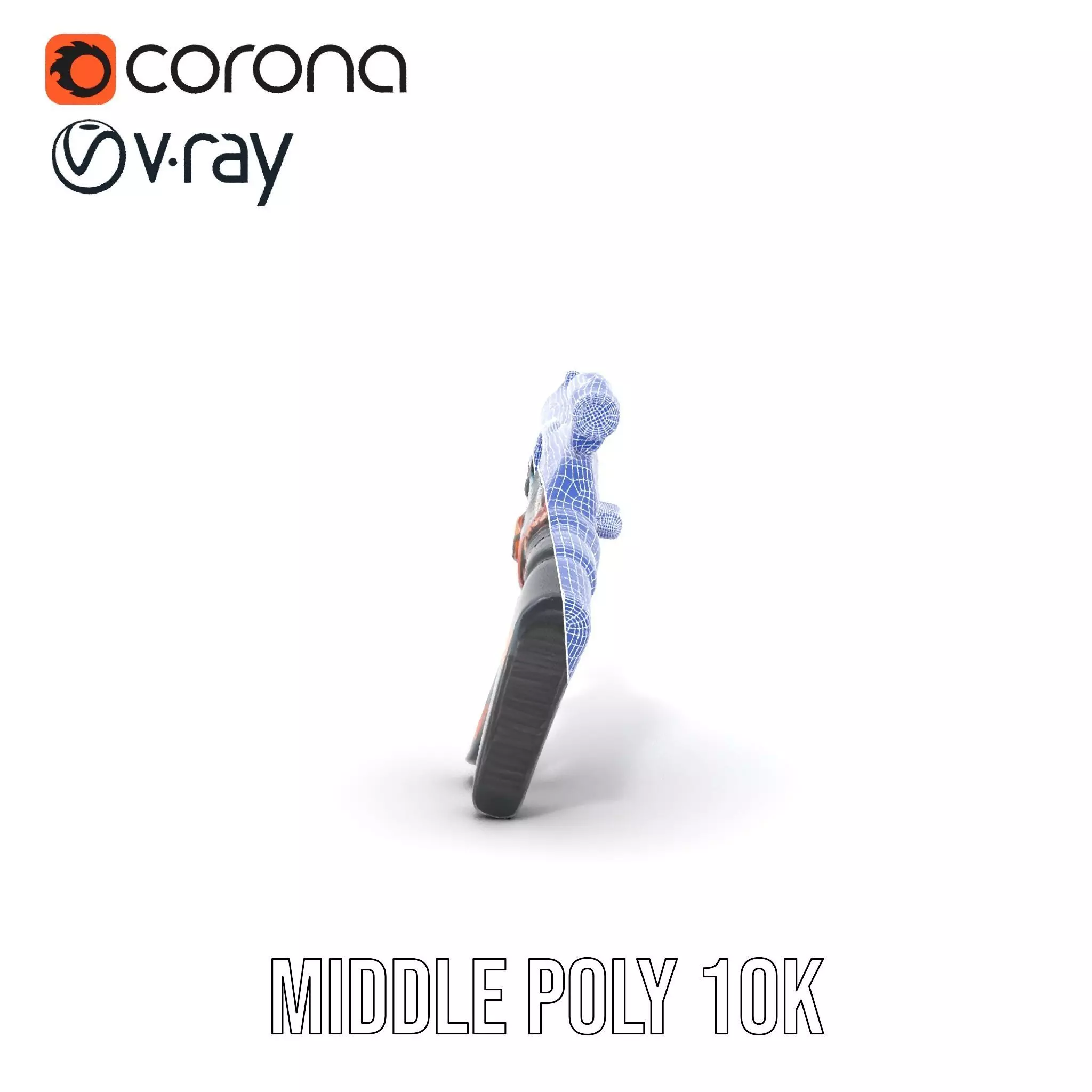 Neon Blaster Rifle model pack Low-poly 3D model_13