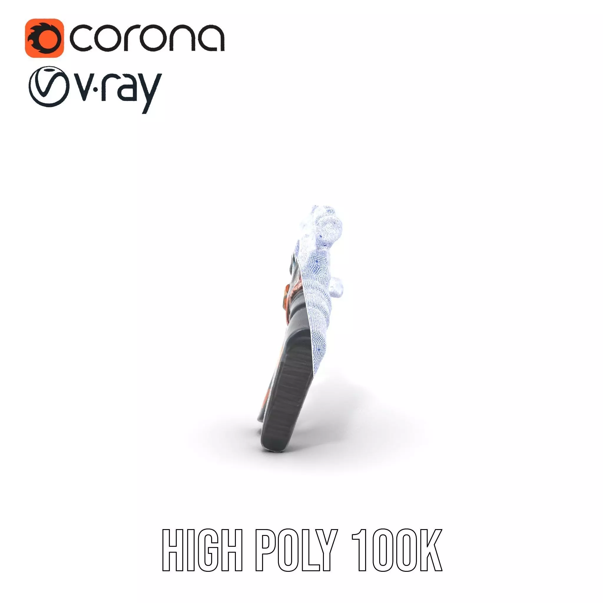 Neon Blaster Rifle model pack Low-poly 3D model_32