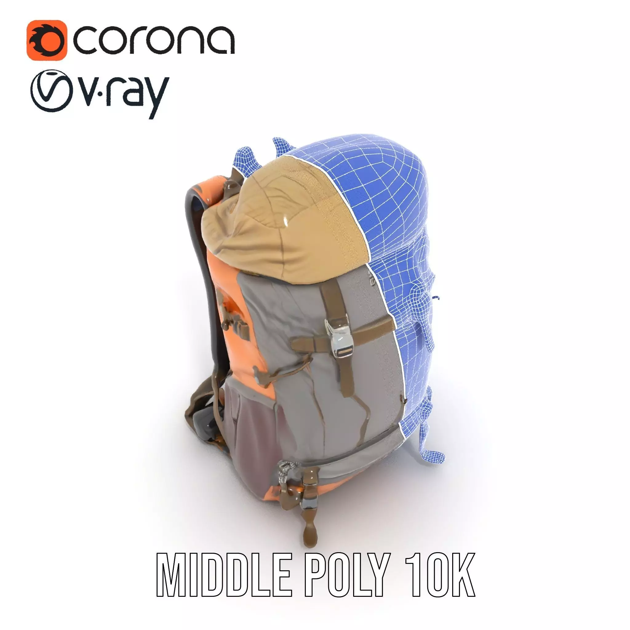 MultiTone Adventure Backpack model pack Low-poly 3D model_22
