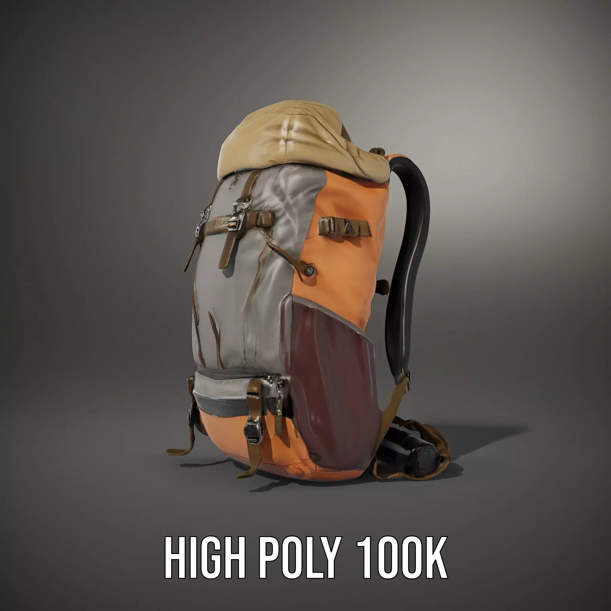 MultiTone Adventure Backpack model pack Low-poly 3D model_10