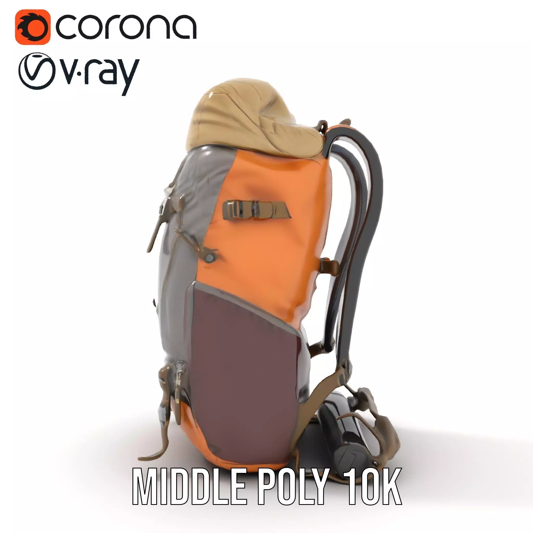 MultiTone Adventure Backpack model pack Low-poly 3D model_11