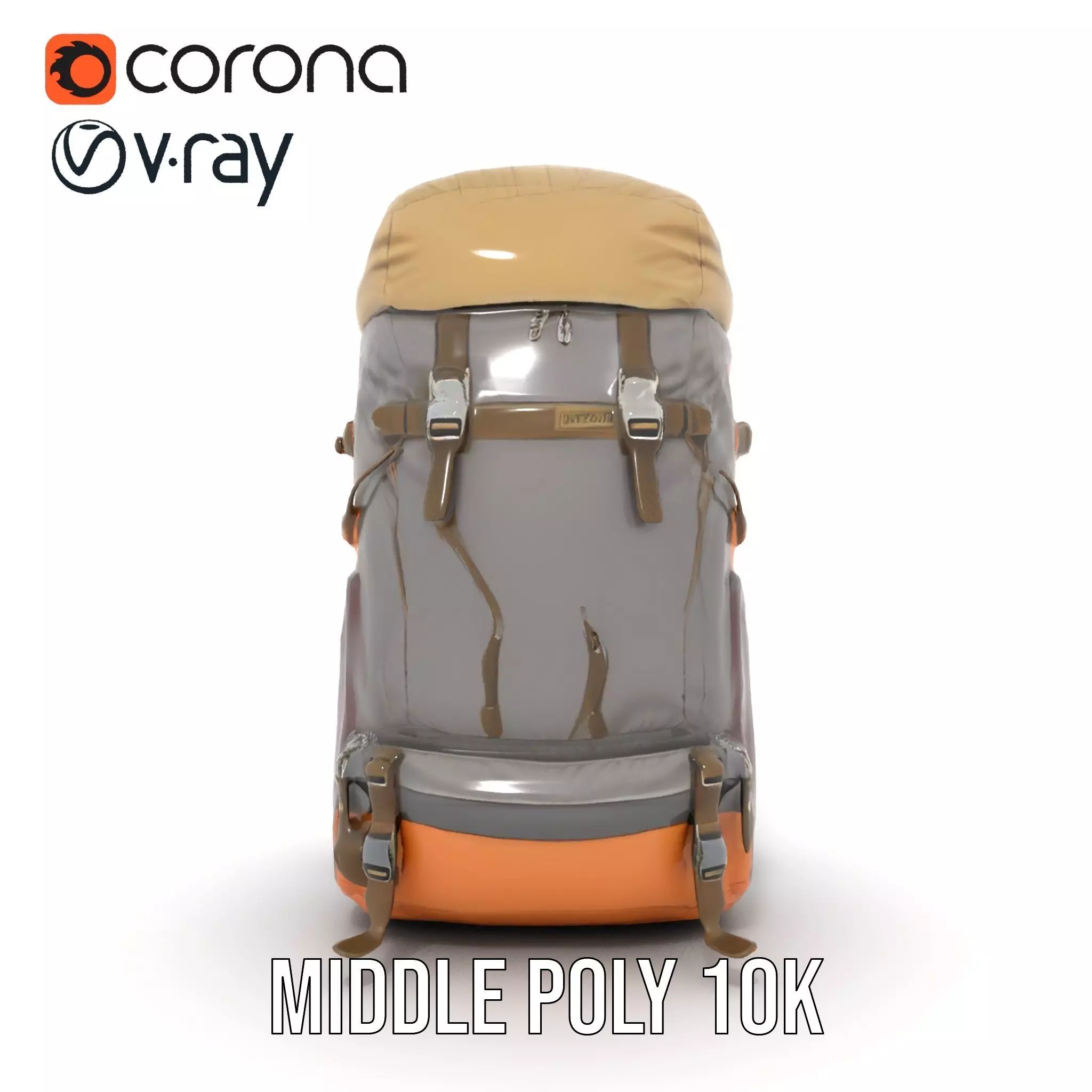 MultiTone Adventure Backpack model pack Low-poly 3D model_24