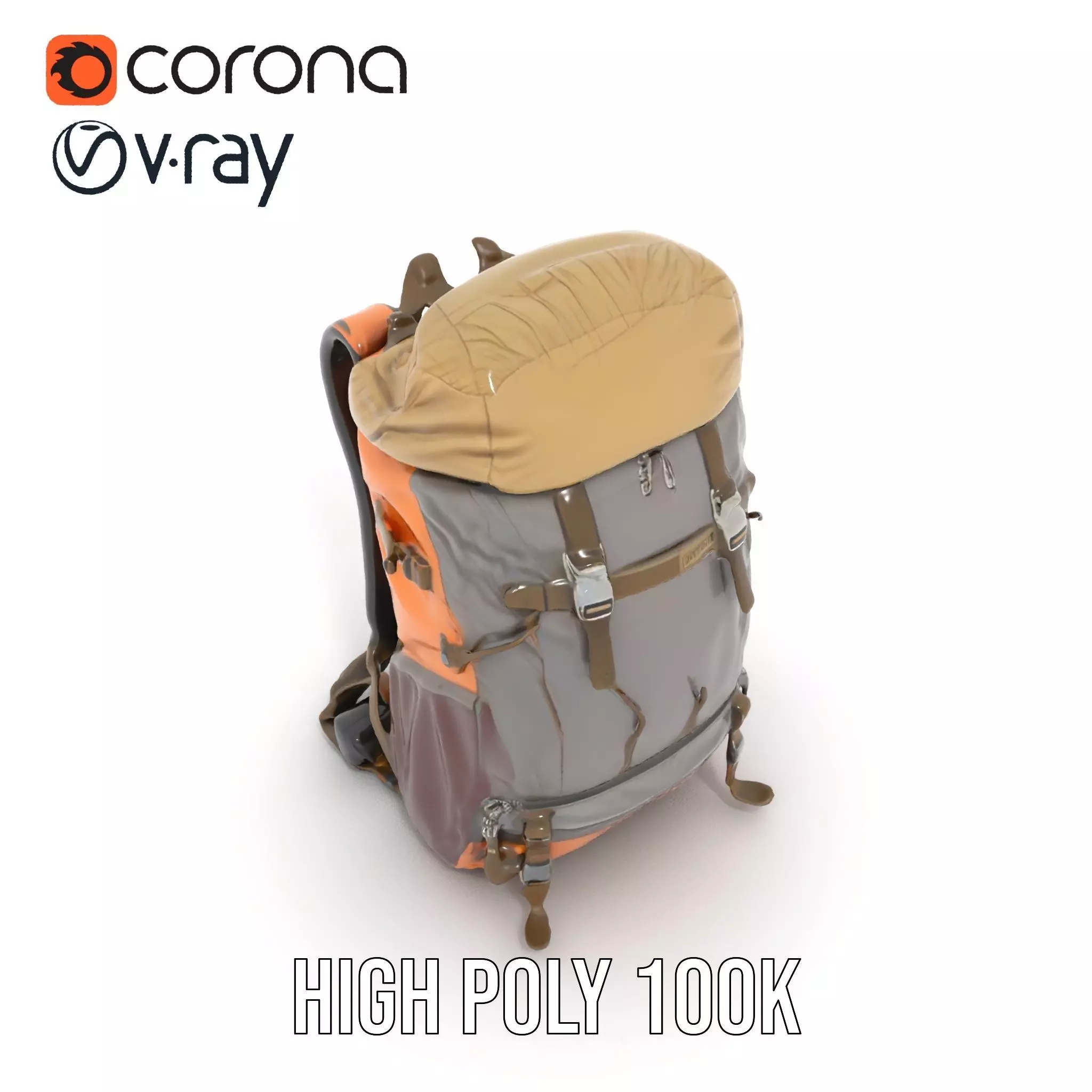MultiTone Adventure Backpack model pack Low-poly 3D model_21