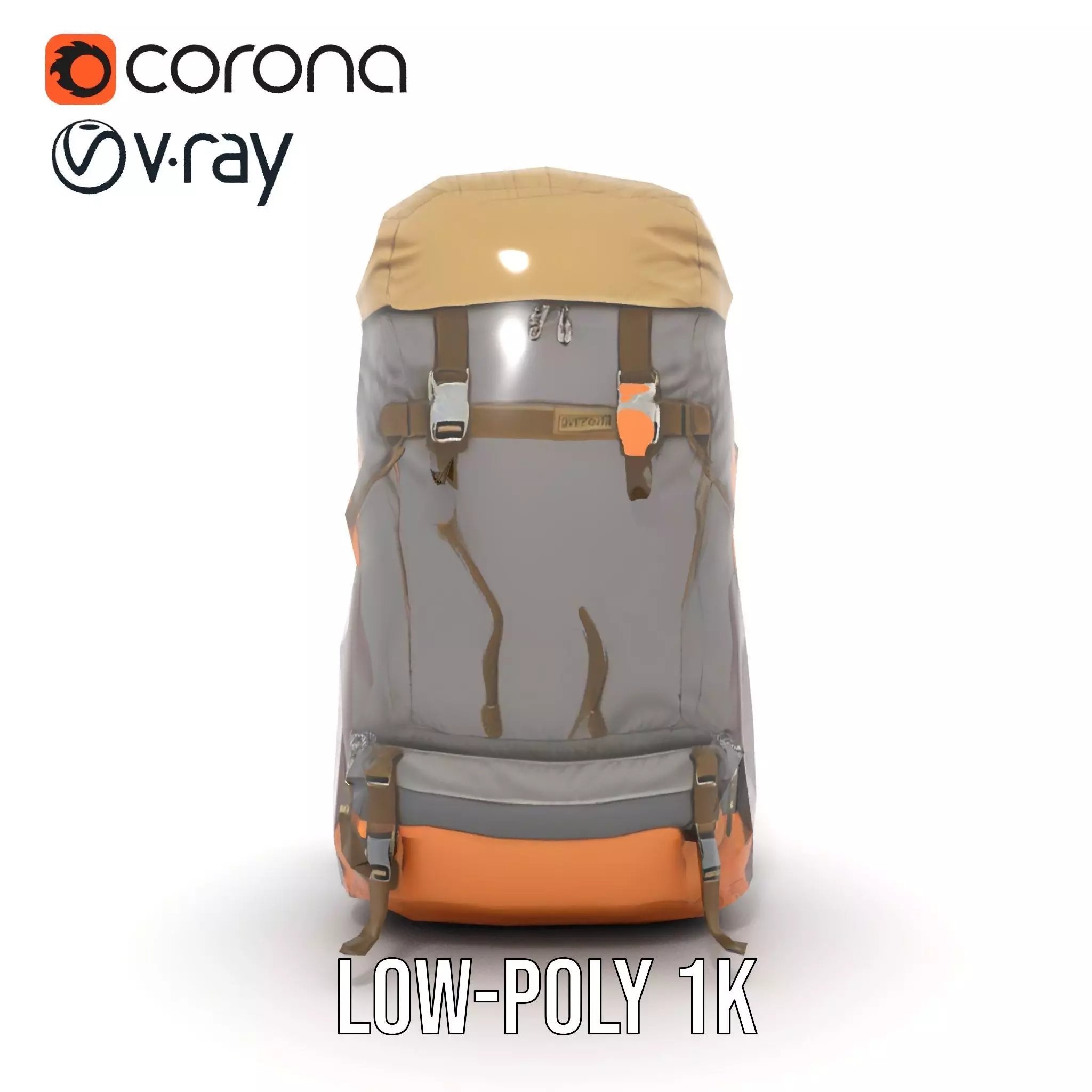 MultiTone Adventure Backpack model pack Low-poly 3D model_14