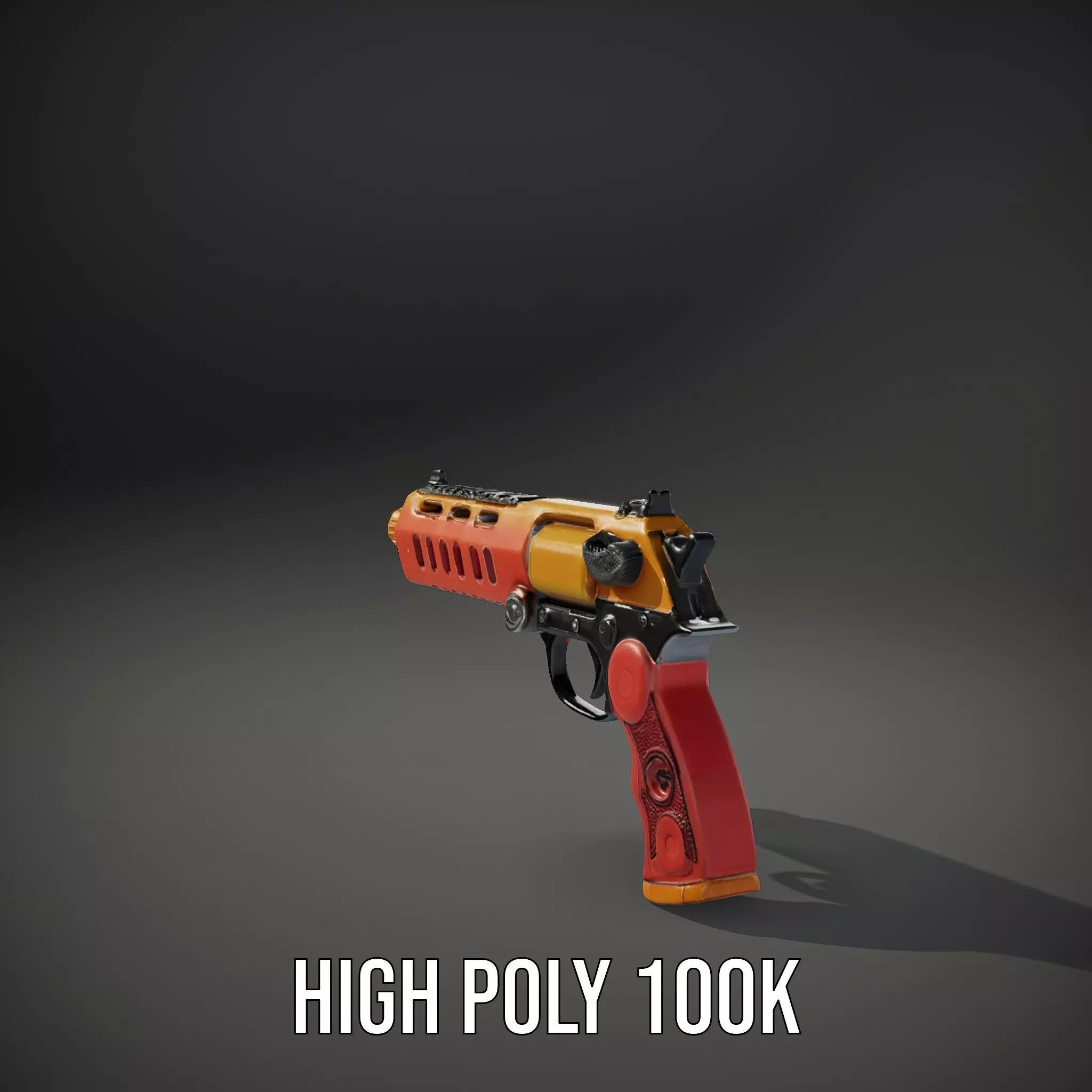 Vibrant Toy Blaster model pack Low-poly 3D model_8