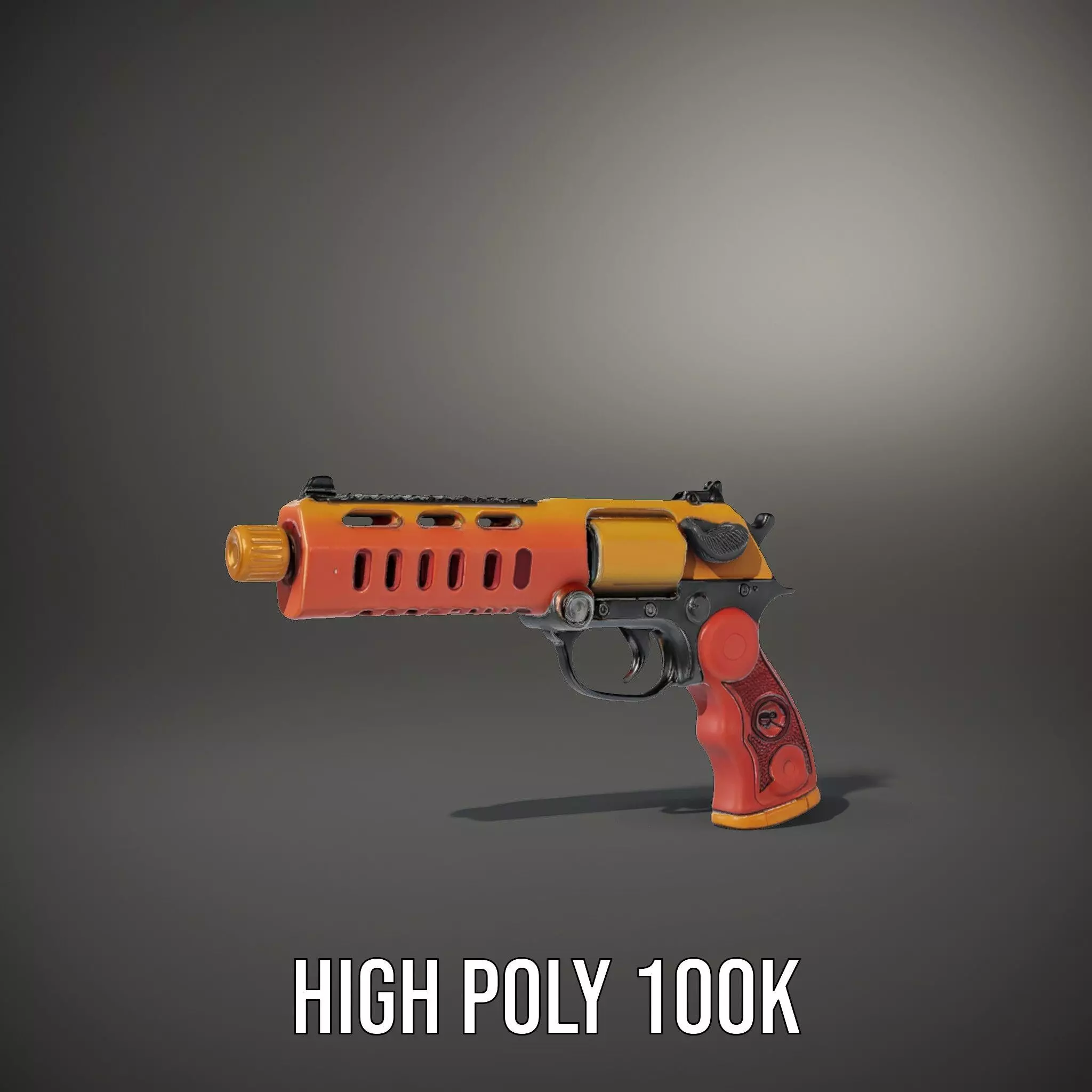 Vibrant Toy Blaster model pack Low-poly 3D model_10